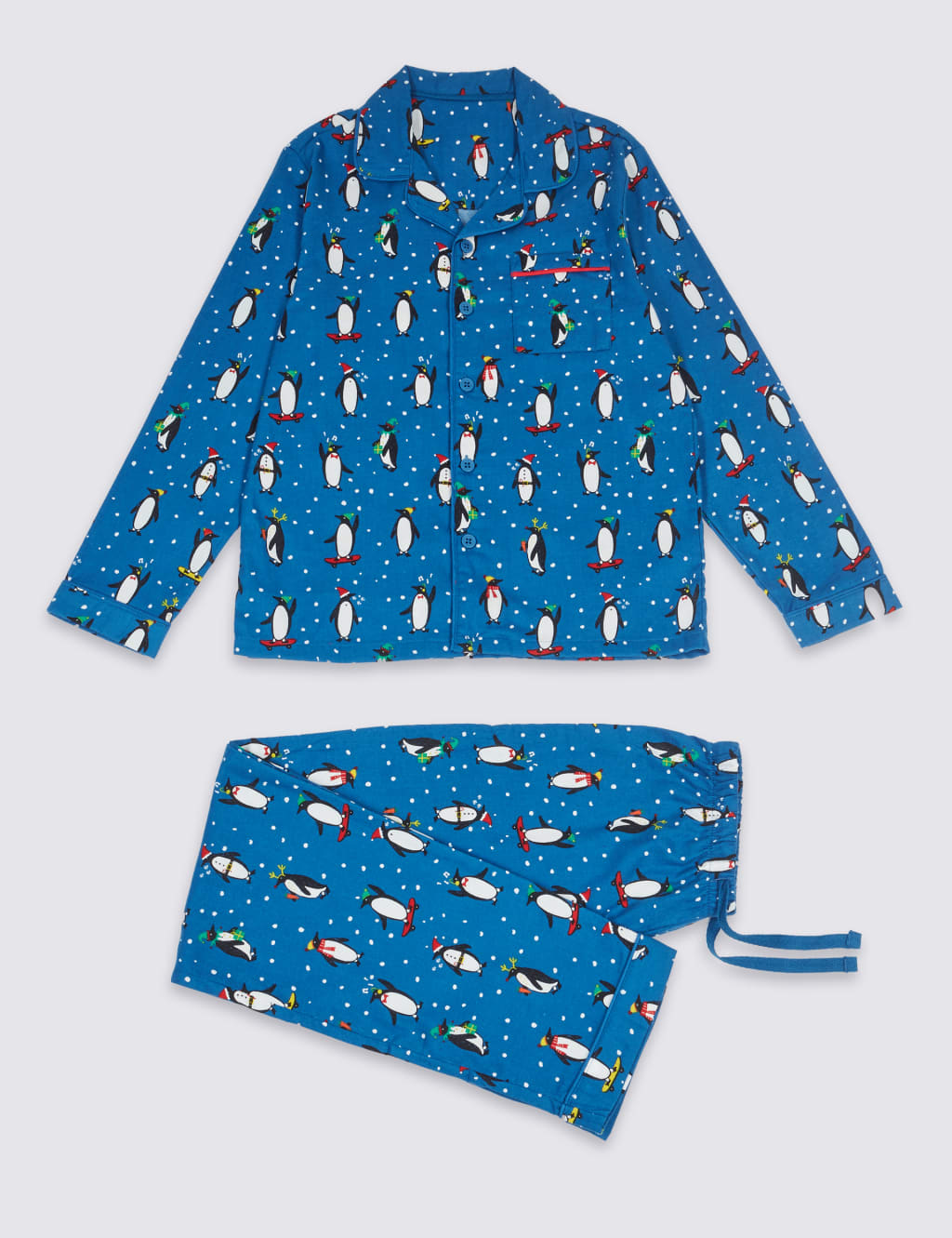 Pure Cotton Penguin Pyjamas (1-16 Years) 2 of 7