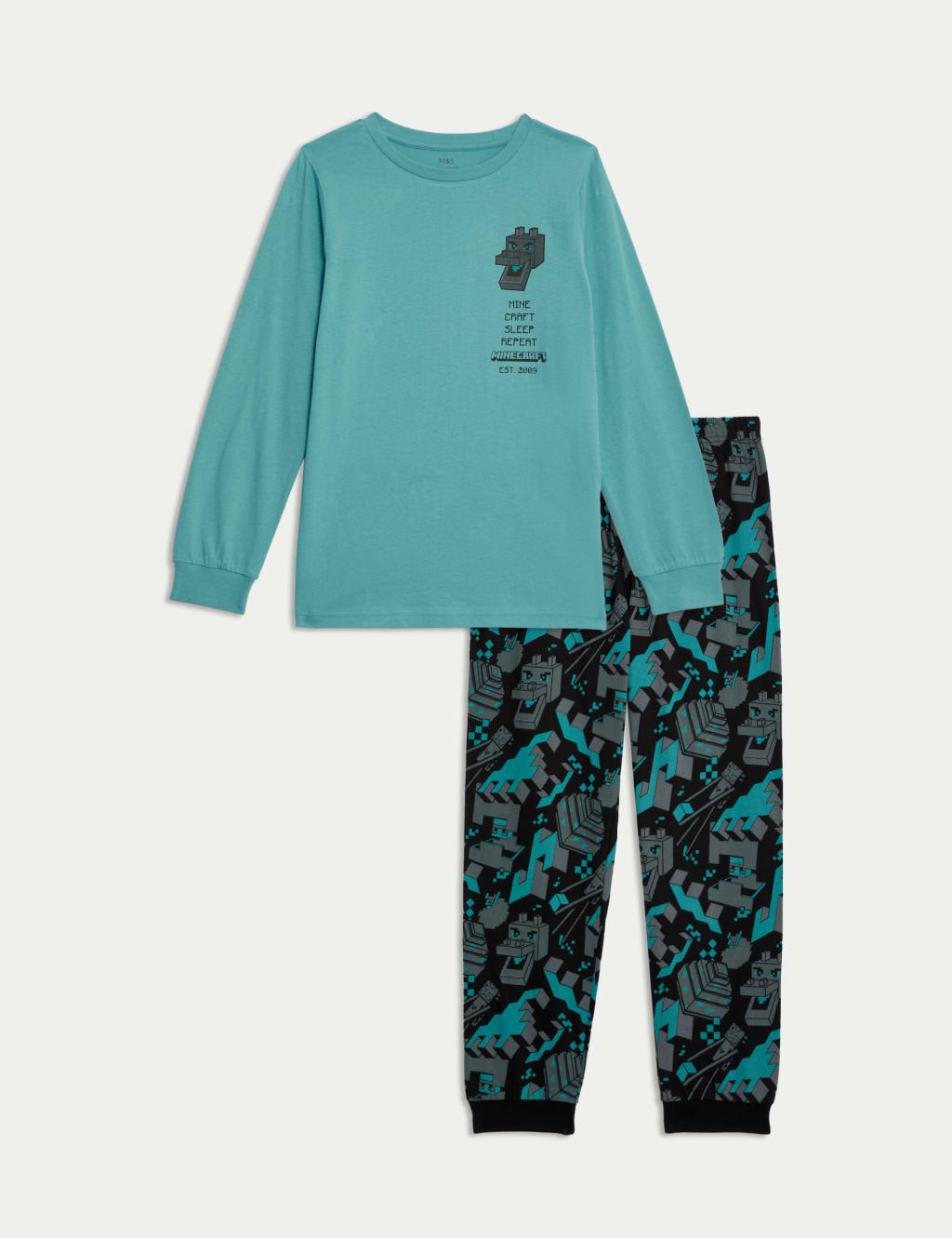 Minecraft Pure Cotton Pyjamas 3 13 Yrs M S Collection M S