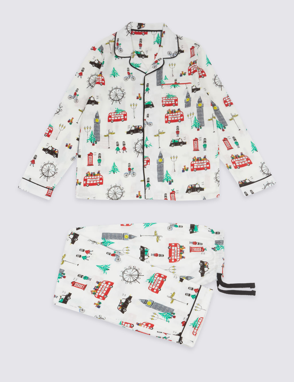 Pure Cotton London Scene Pyjamas (1-16 Years) 1 of 5