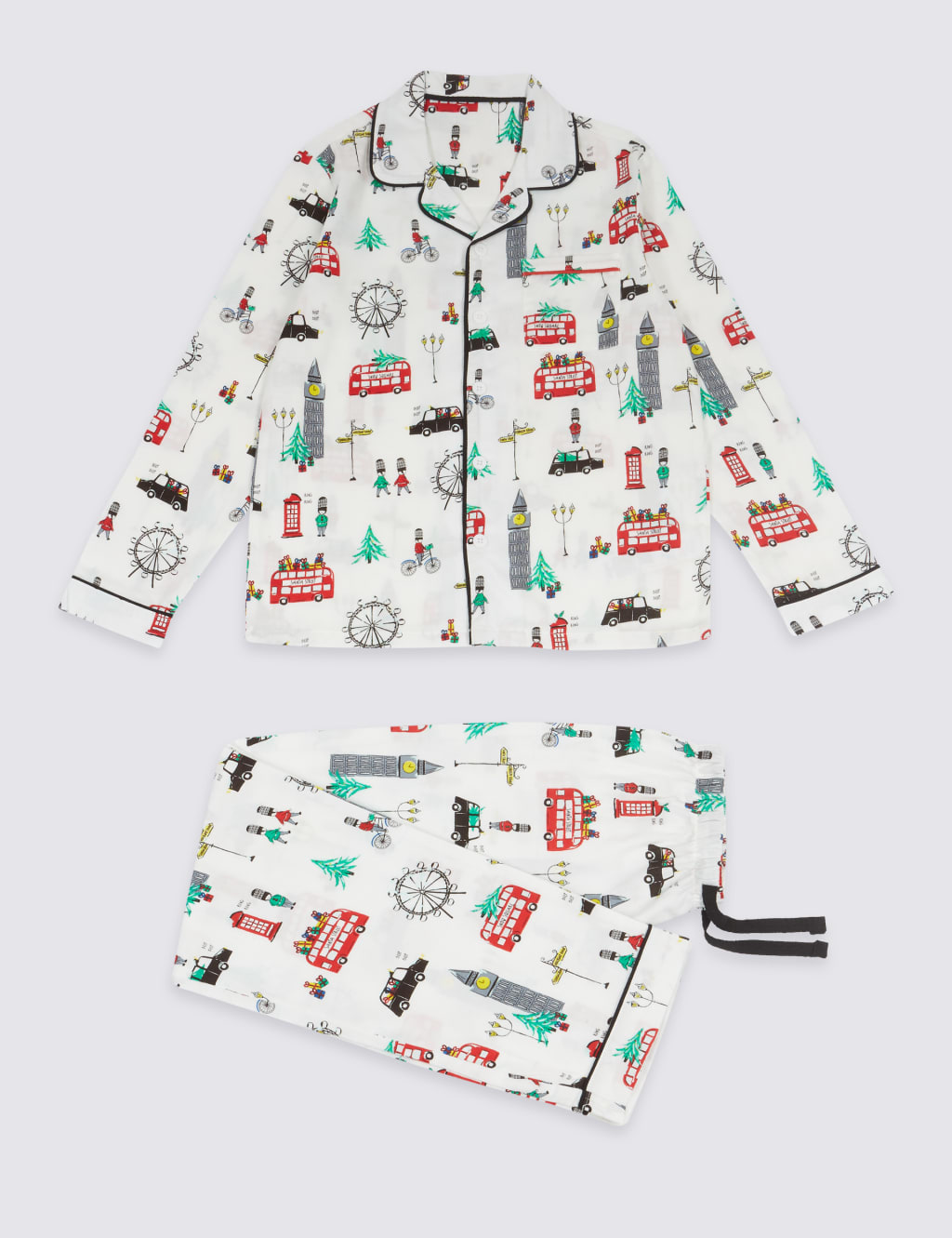 Pure Cotton London Scene Pyjamas (1-16 Years) 2 of 5