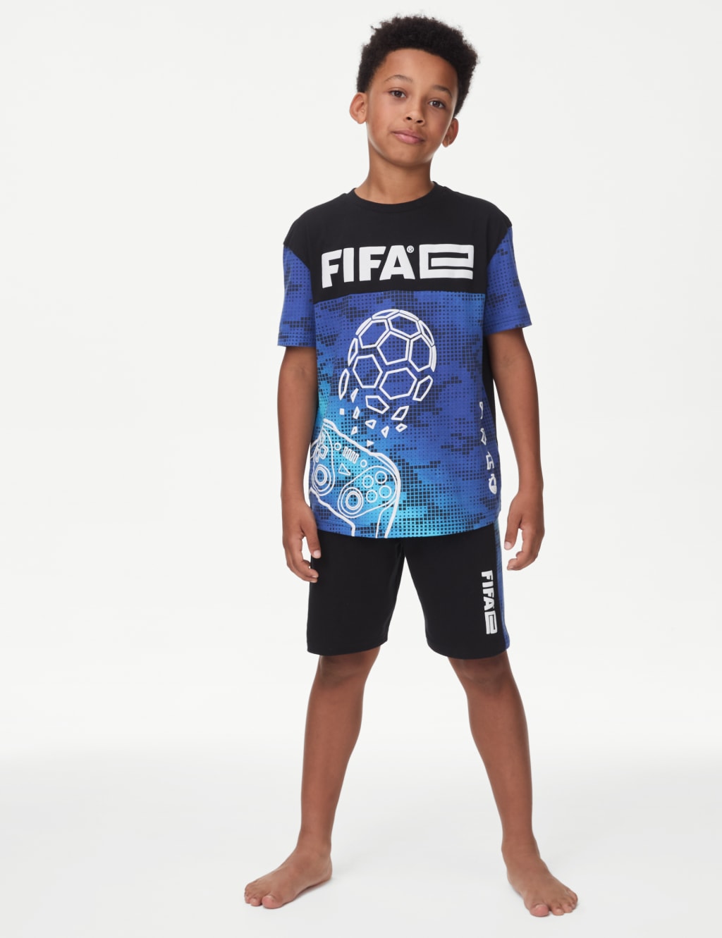 Pure Cotton FIFA Pyjamas 6 16 Yrs M S Collection M S