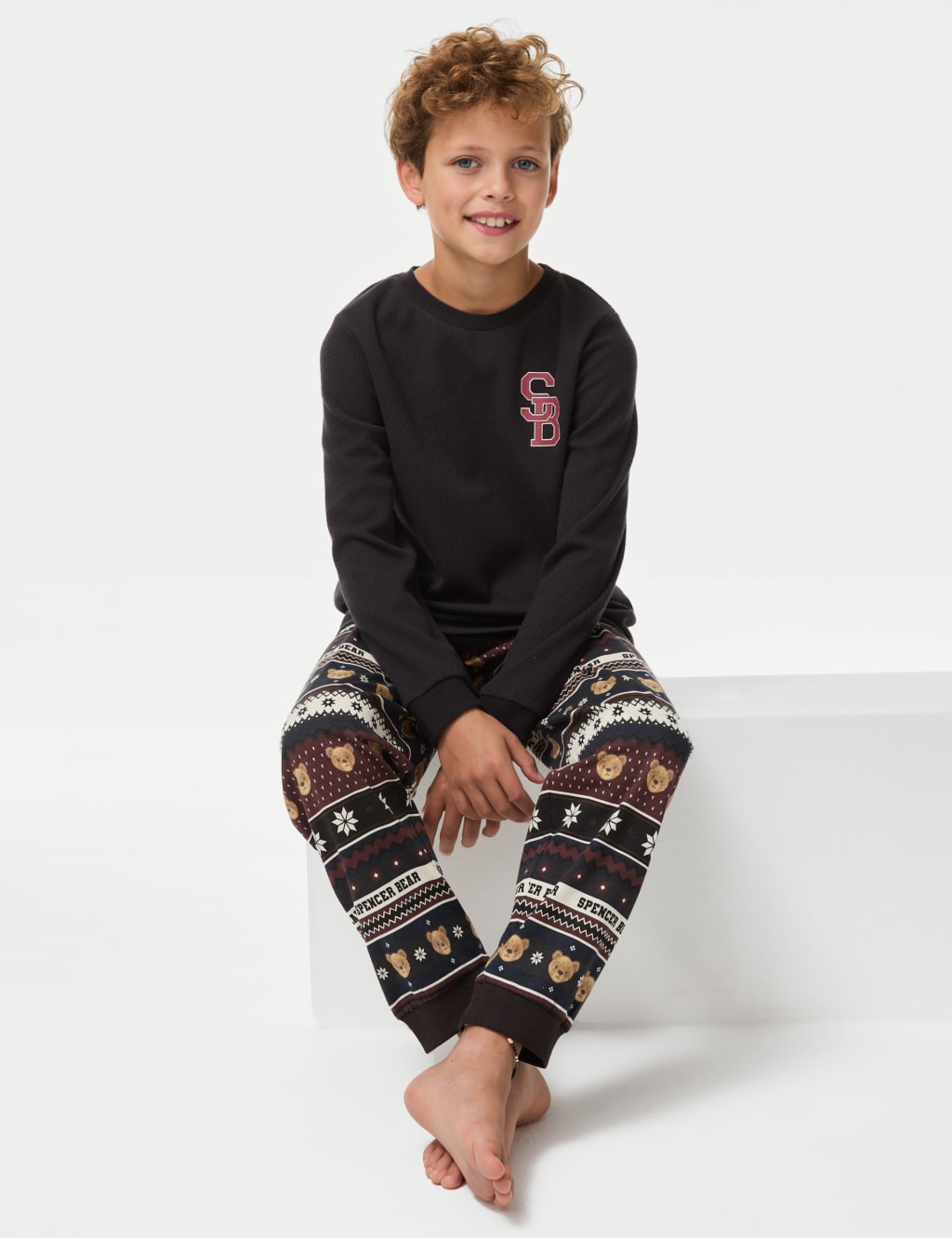 Cotton Blend Spencer Bear Pyjamas 1 16 Yrs Spencer Bear M S