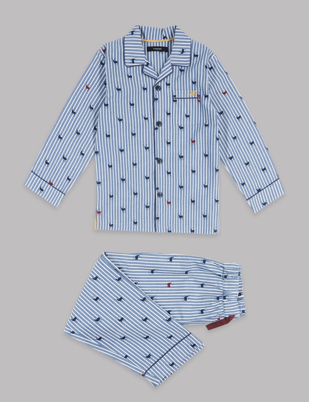 Pure Cotton Reindeer Pyjamas (1-16 Years) 1 of 4