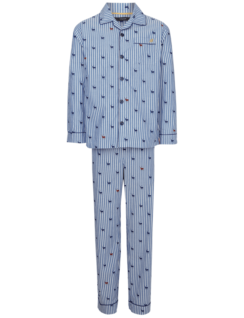 Pure Cotton Reindeer Pyjamas (1-16 Years) 3 of 4