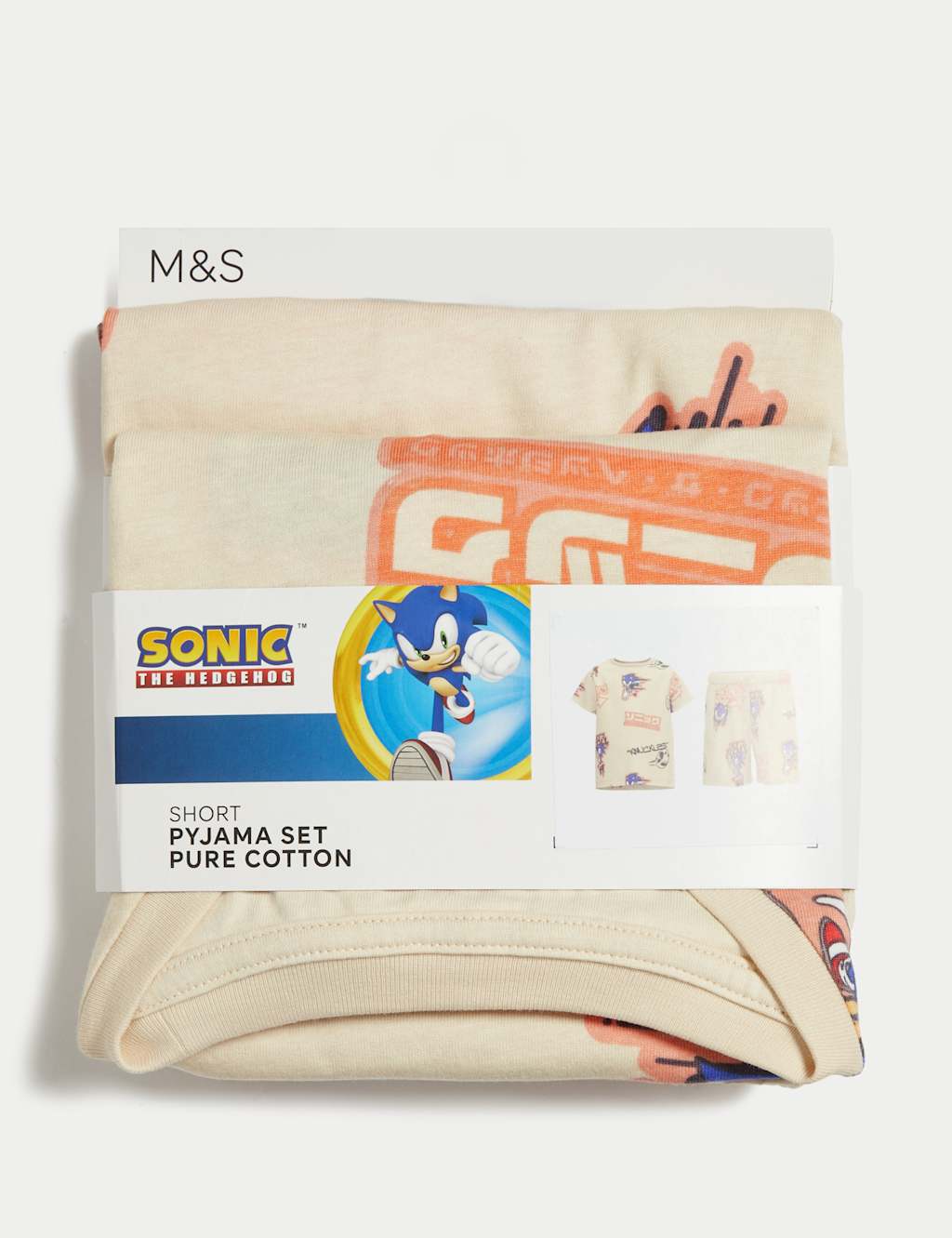 Pure Cotton Sonic the Hedgehog™ Pyjamas (3-14 Yrs) 3 of 3