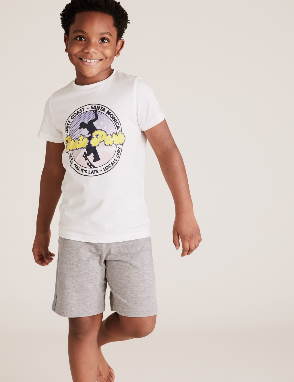 2pk Cotton Rich West Coast Short Pyjama Set (6-16 Yrs) 1 of 5