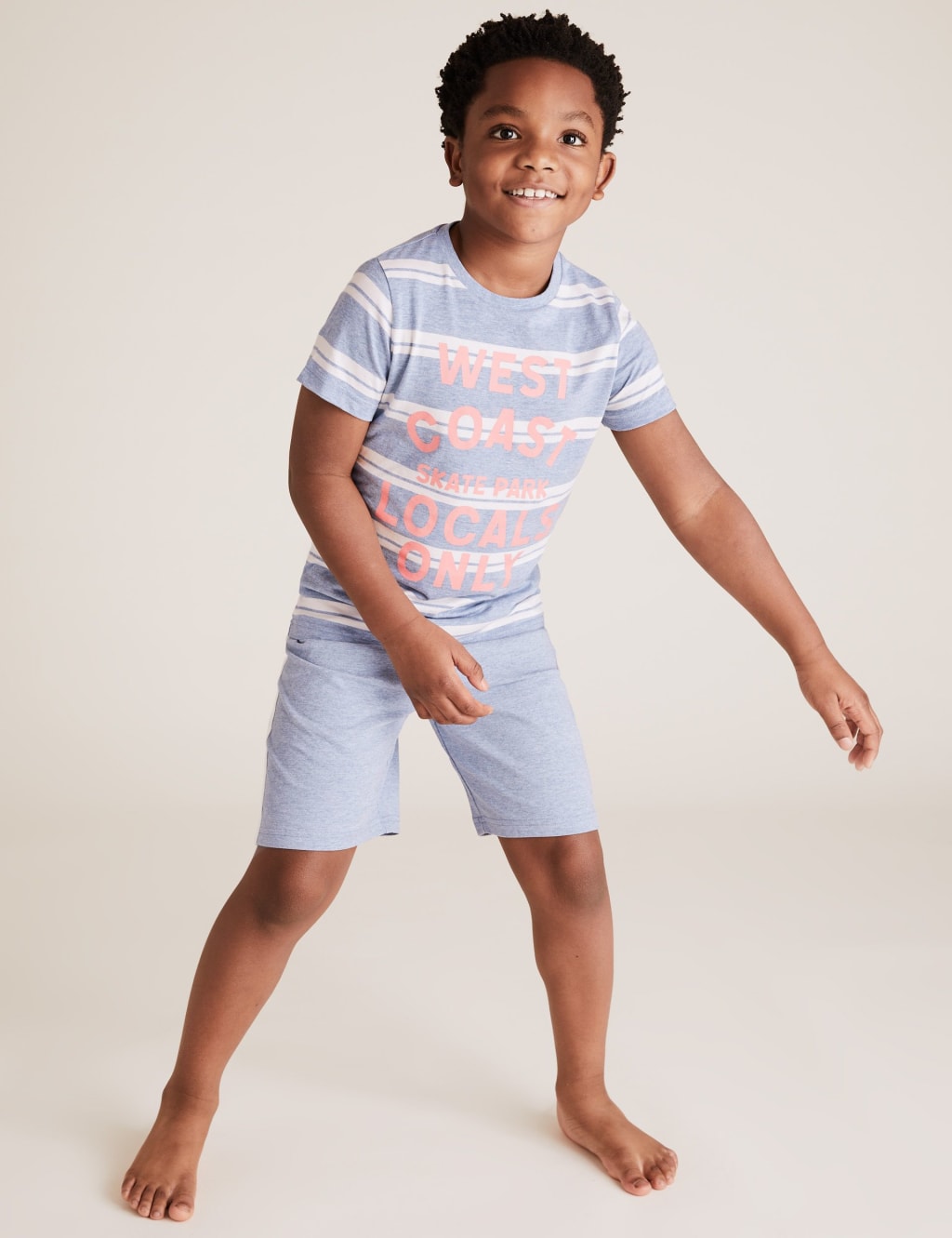 2pk Cotton Rich West Coast Short Pyjama Set (6-16 Yrs) 3 of 5