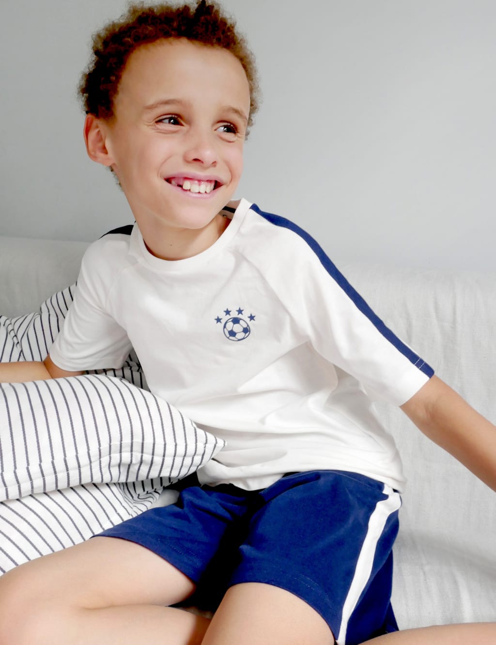 Cotton Football Short Pyjama Set 1 16 Yrs M S