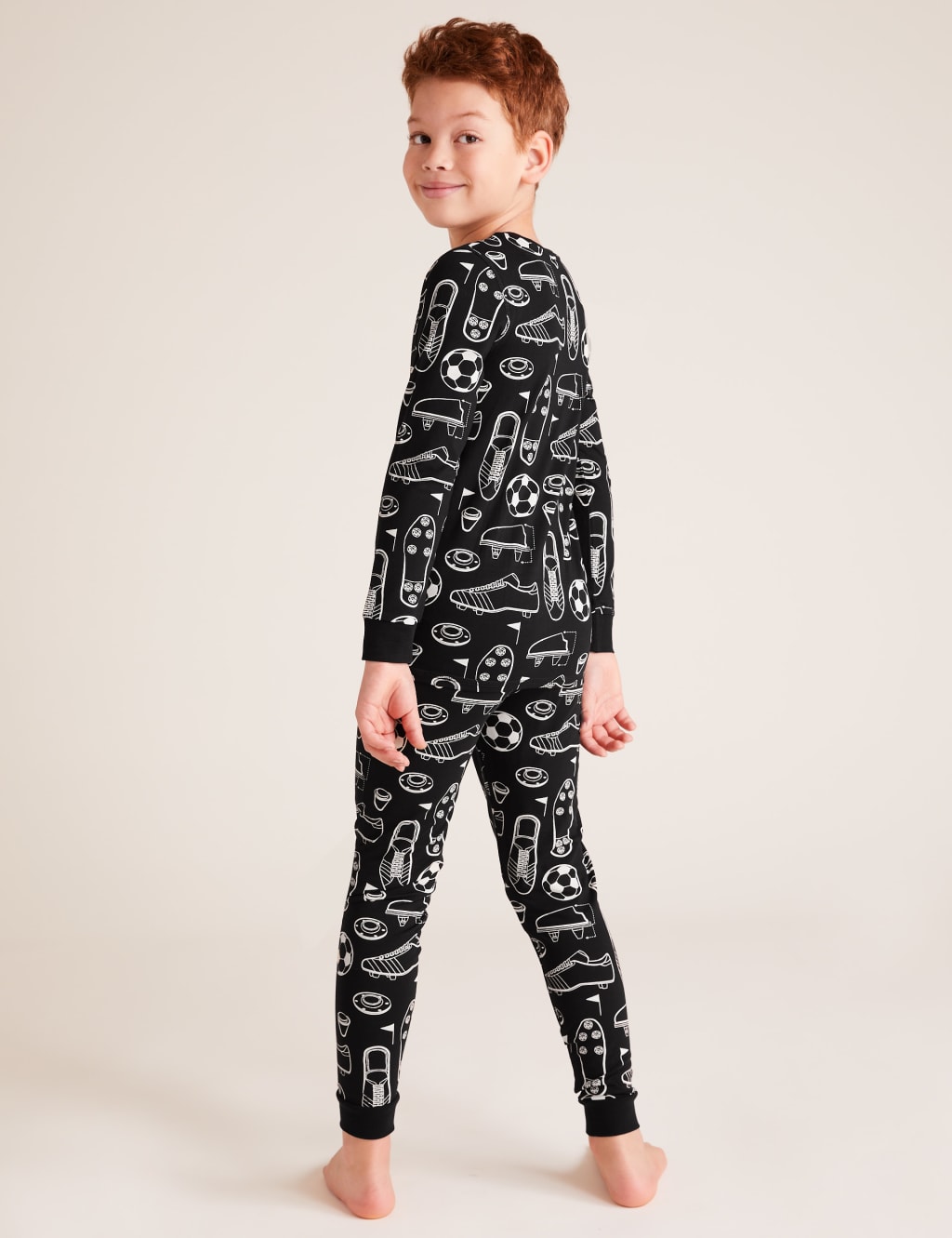 Cotton Football Pyjama Set (7-16 Yrs) 3 of 4