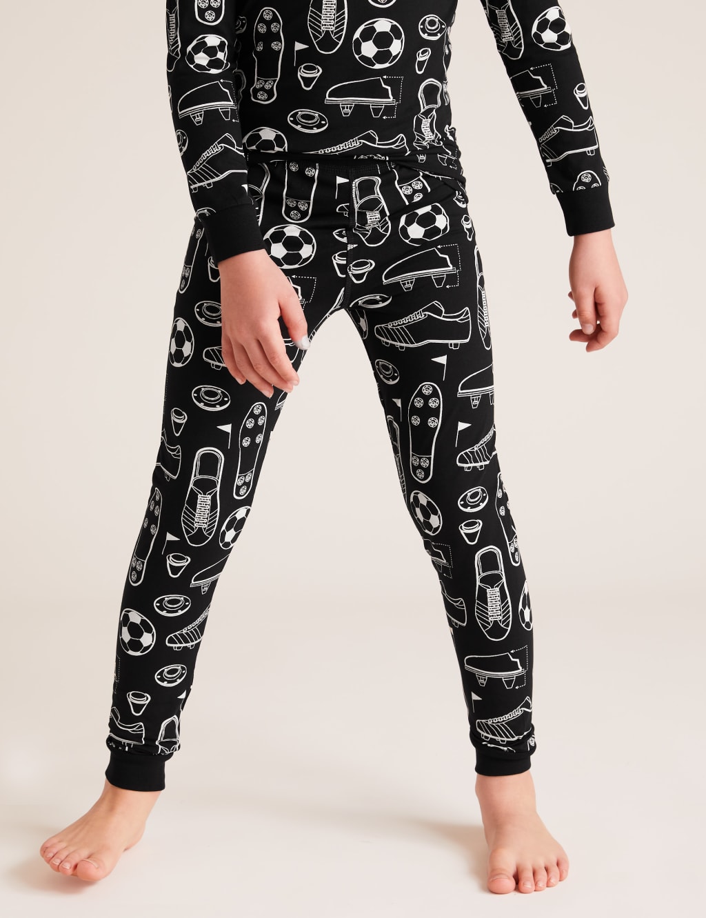 Cotton Football Pyjama Set (7-16 Yrs) 4 of 4