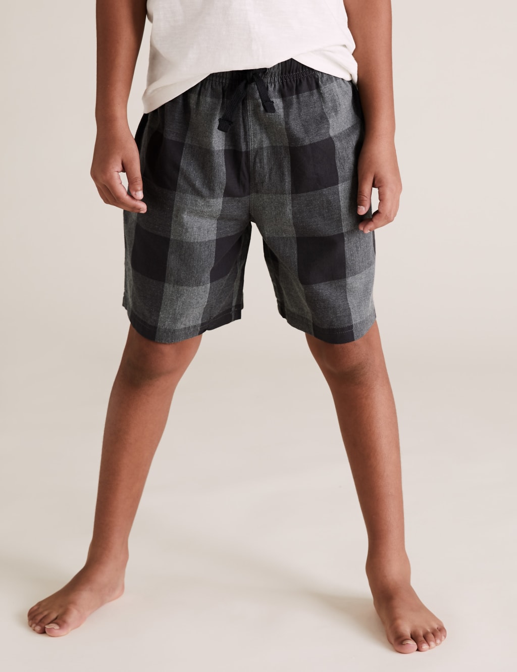 2 Pack Cotton Checked Pyjama Shorts (6-16 Yrs) 4 of 5