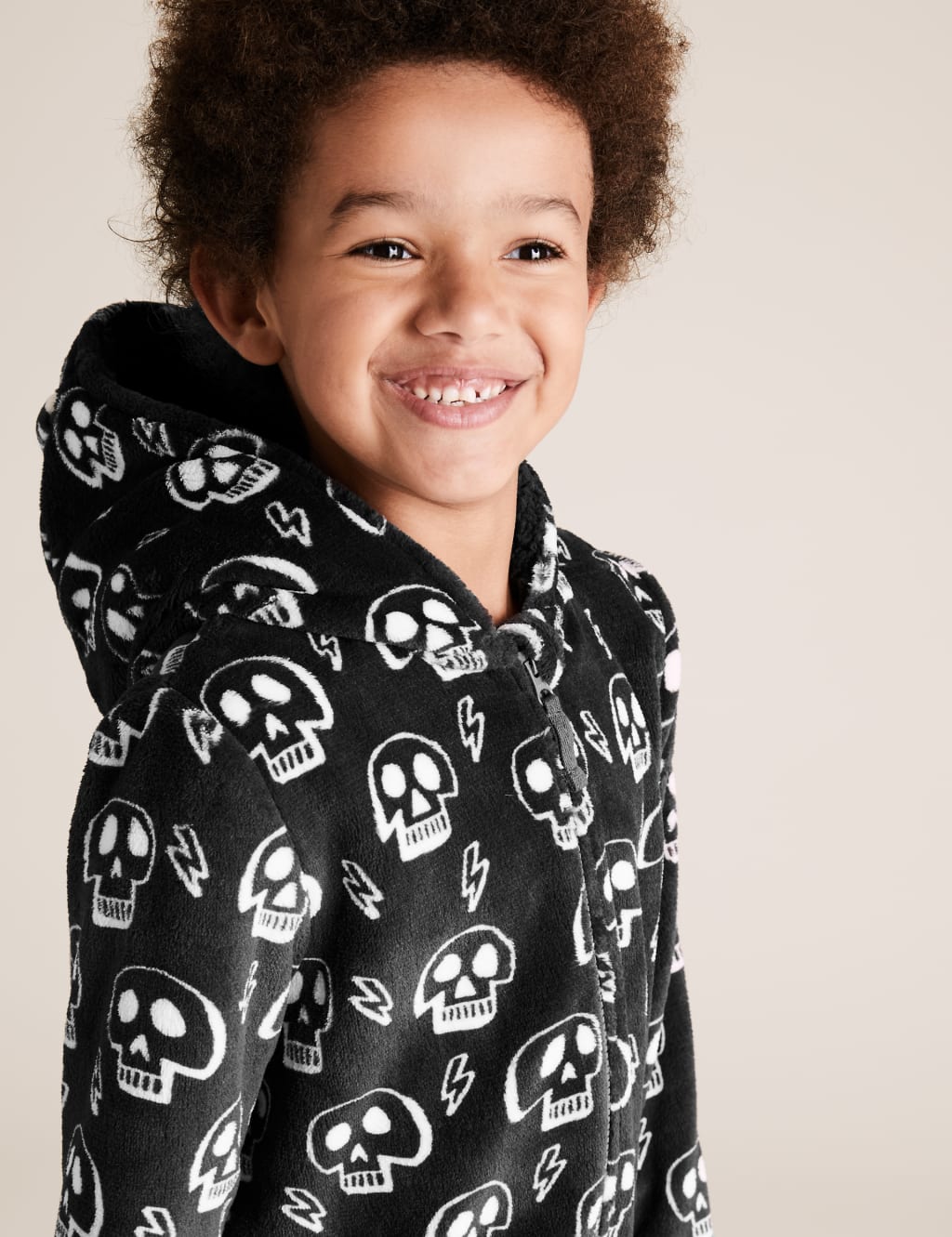 Fleece Skull Print Onesie (6-16 Yrs) 3 of 4