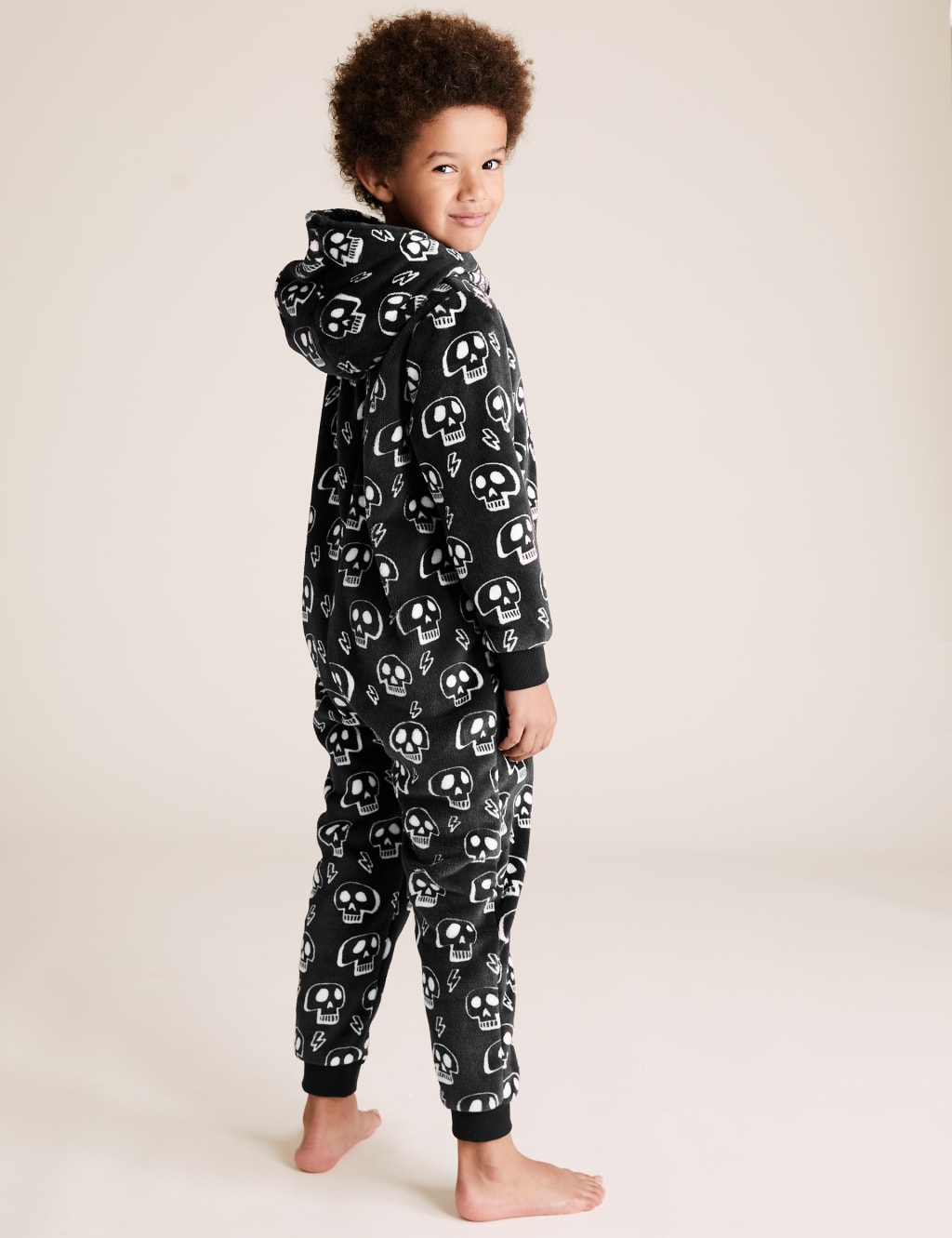 Fleece Skull Print Onesie (6-16 Yrs) 4 of 4