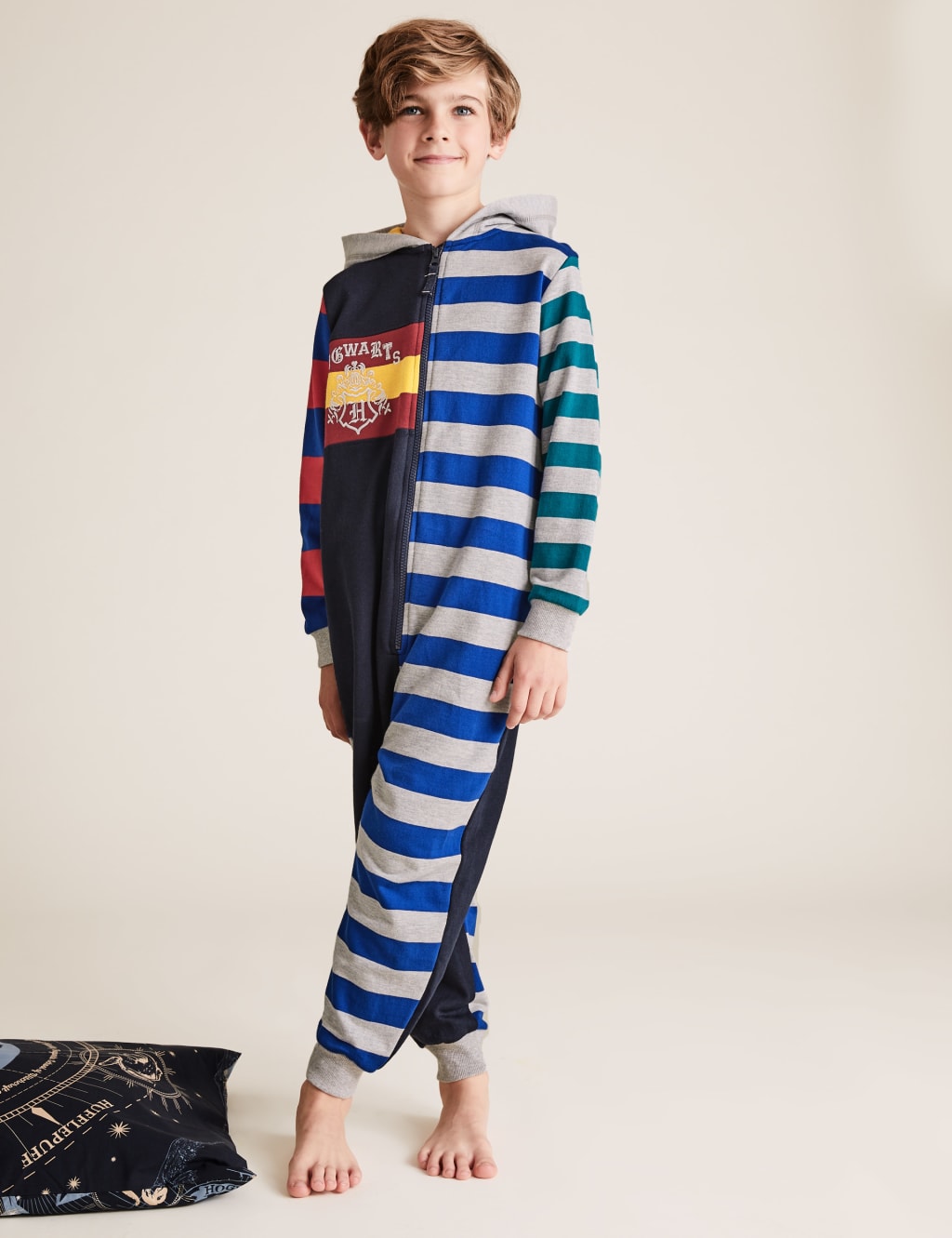 Harry Potter™ Striped Onesie (6-16 Yrs) 1 of 5