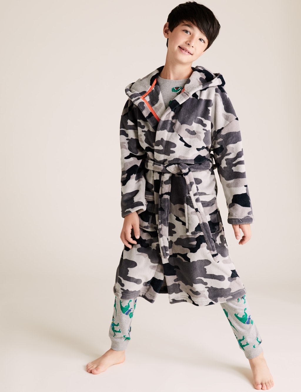Mens camo dressing gown top