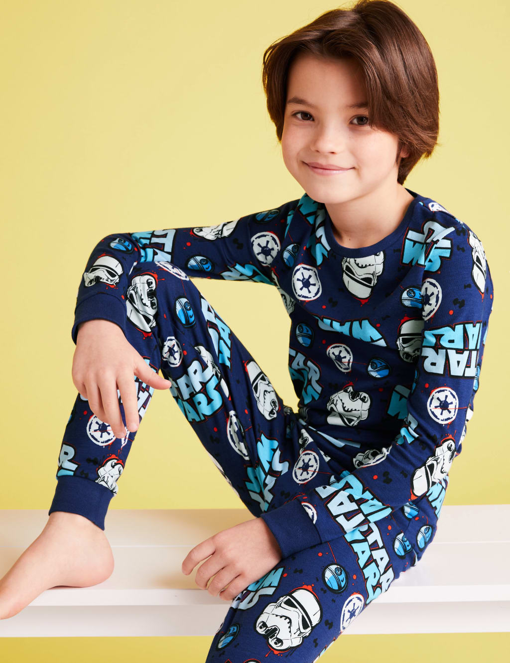Cotton Star Wars Pyjamas 5 14 Yrs M S
