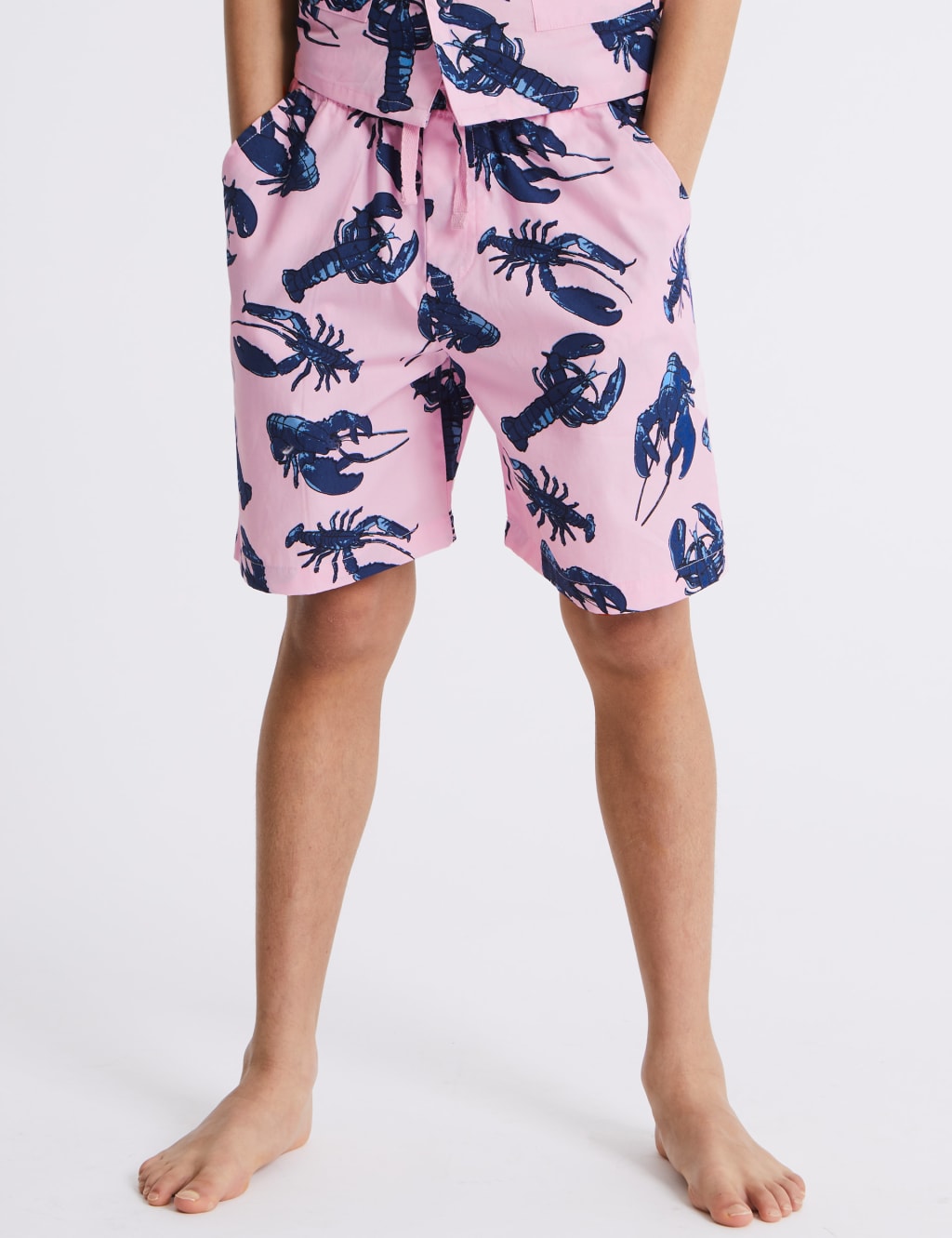 Pure Cotton Lobster Short Pyjamas (3-16 Years) 4 of 4
