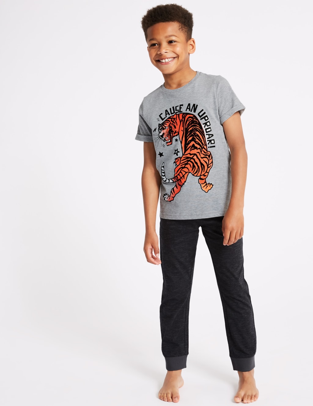 Cause An Uproar Tiger Pyjama Set (3-16 Years) 1 of 4