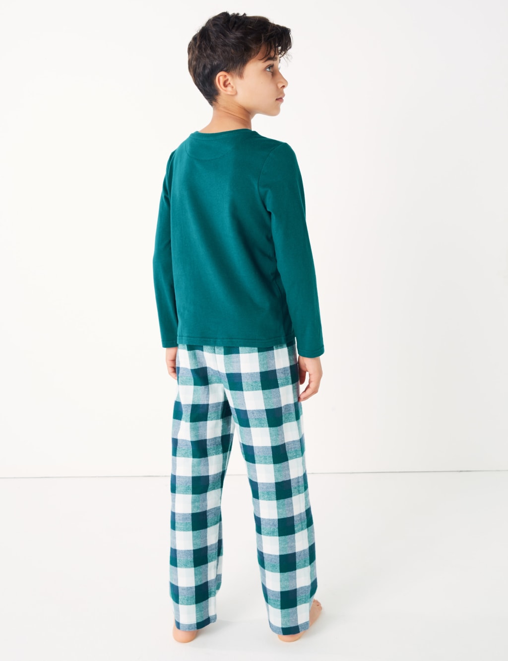 Define Good Slogan Checked Pyjama Set (1-16 Years) 3 of 5