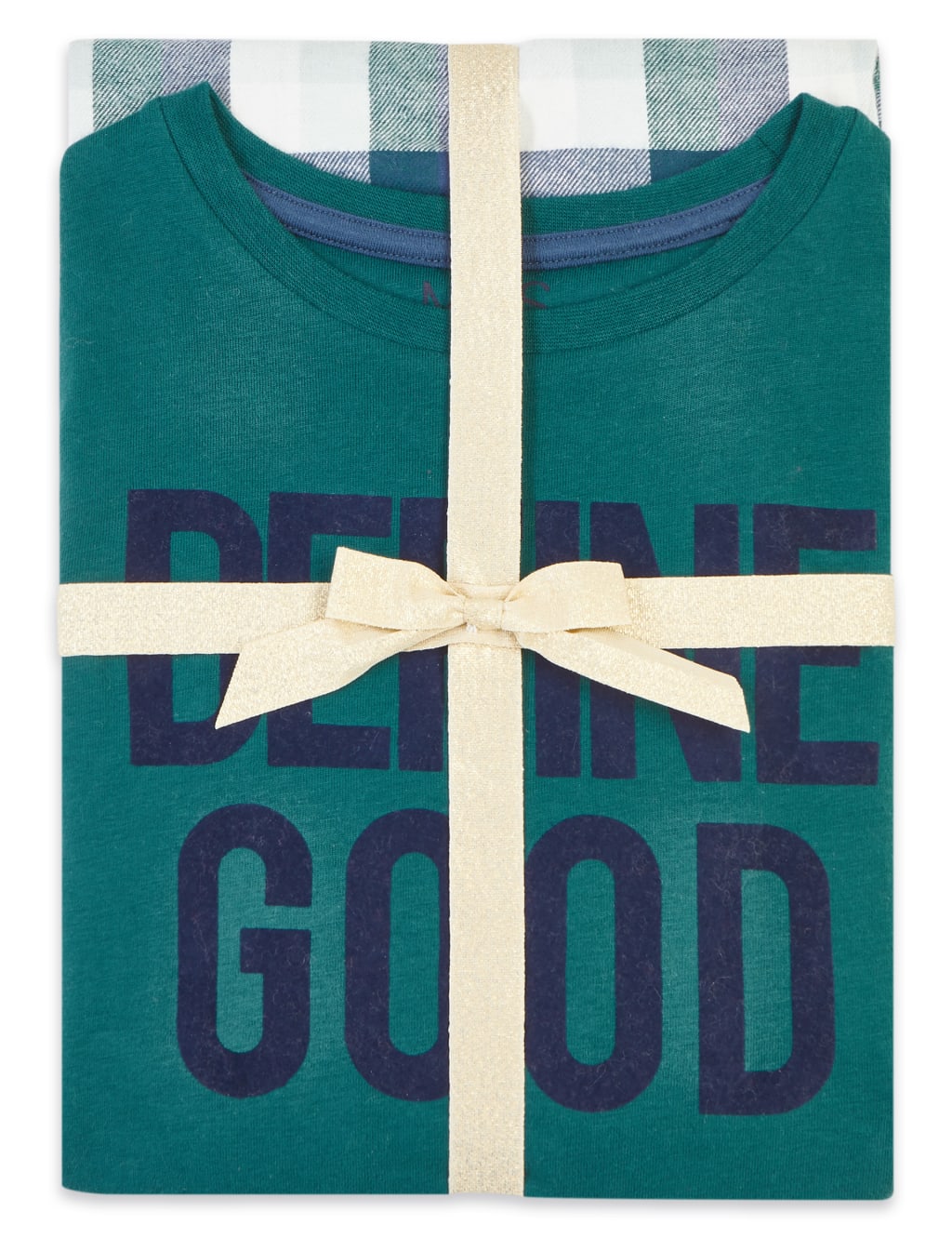 Define Good Slogan Checked Pyjama Set (1-16 Years) 5 of 5
