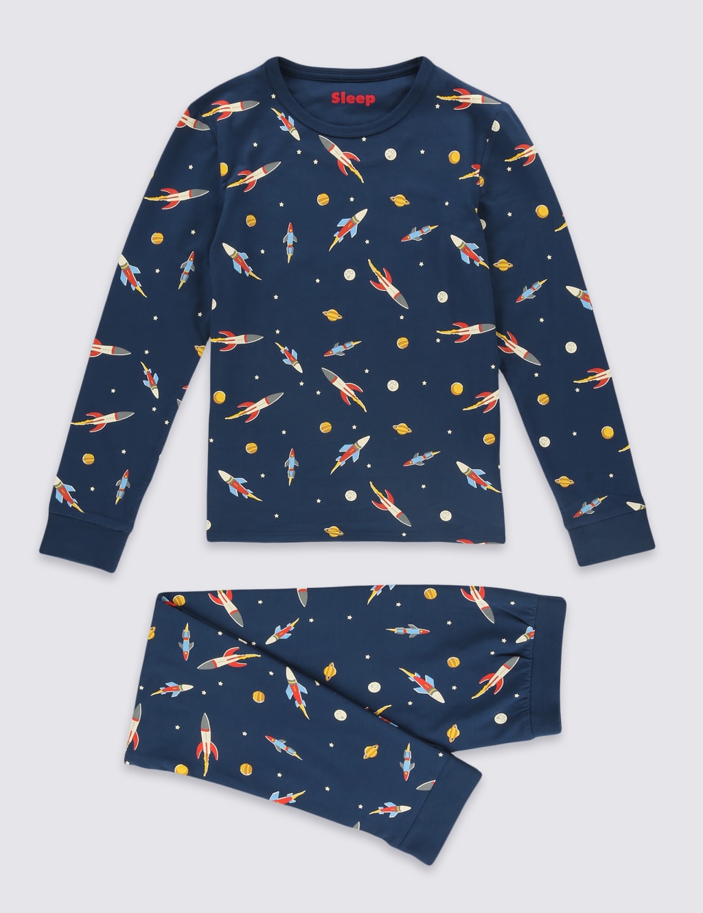 All Over Rocket Print Pyjamas (1-16 Years) 2 of 6