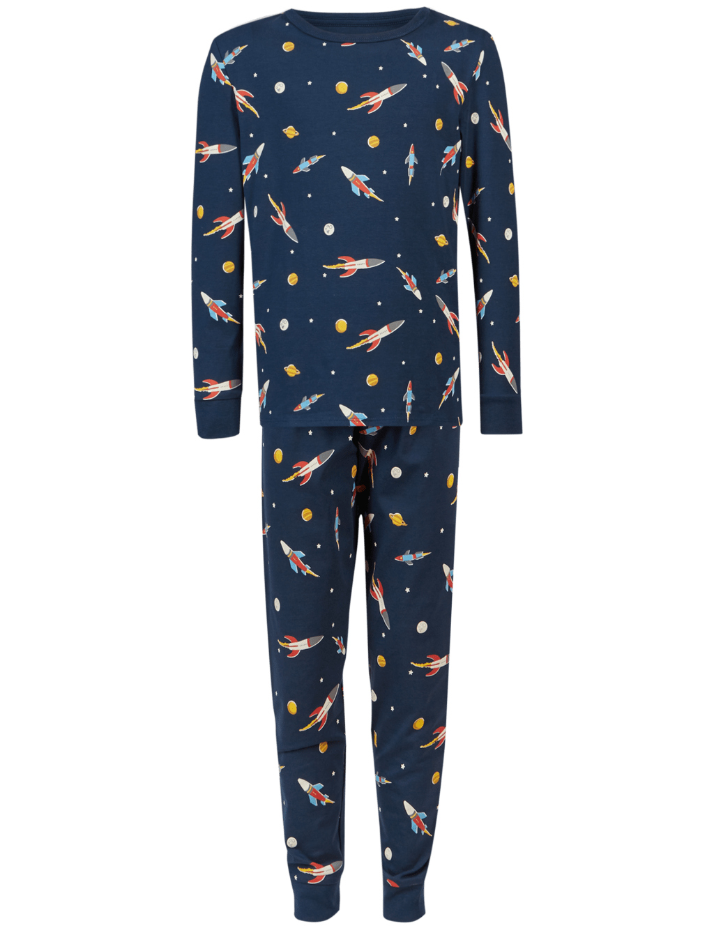 All Over Rocket Print Pyjamas (1-16 Years) 5 of 6