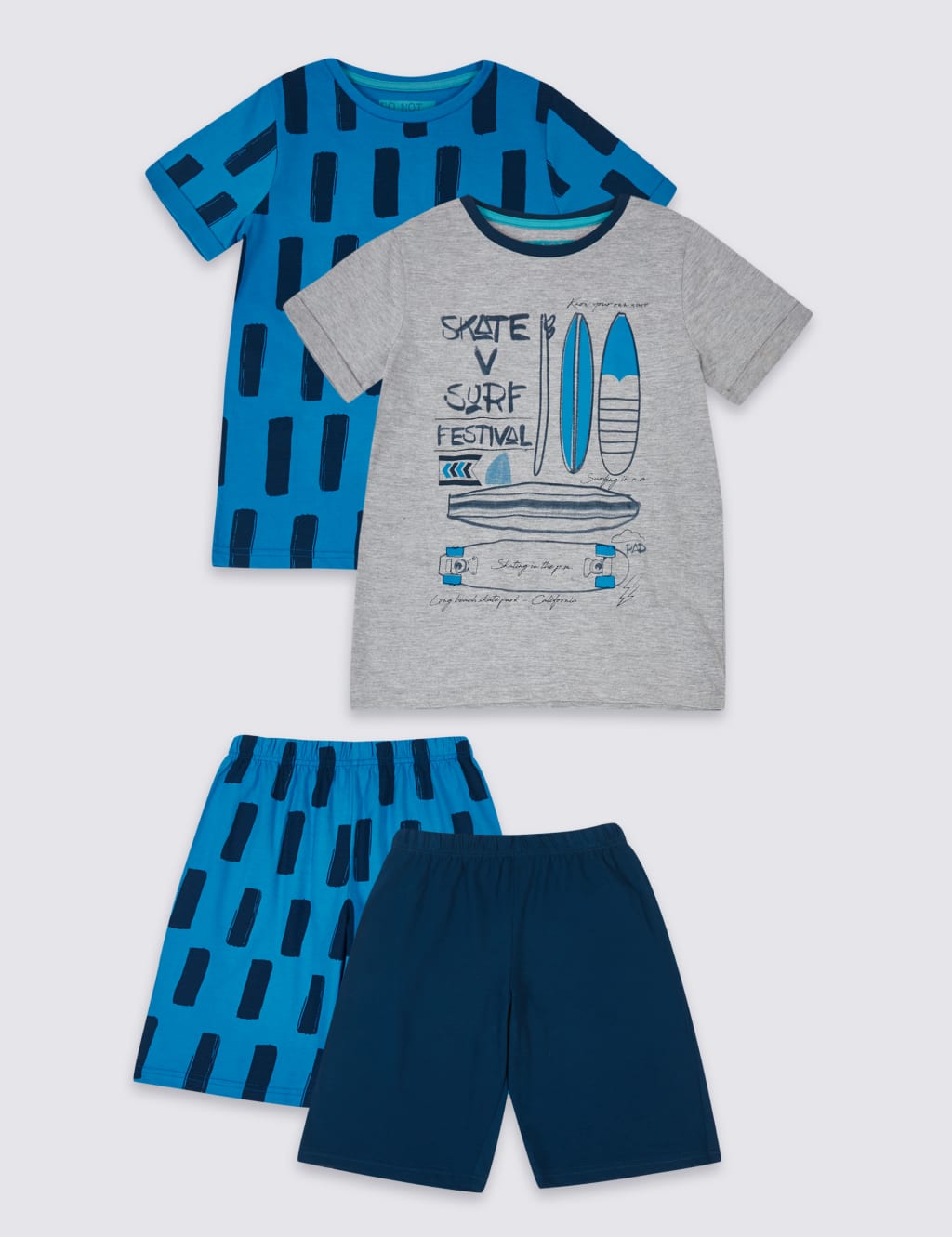 2 Pack Printed Short Pyjamas 3 16 Years M S