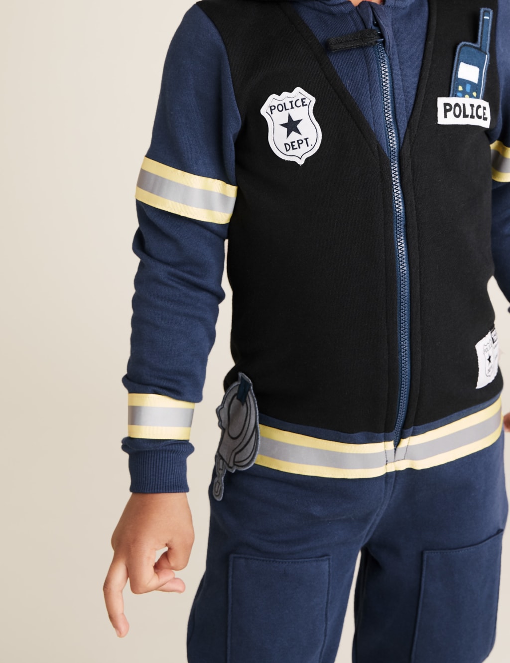 Pure Cotton Police Officer Onesie 1 7 Yrs M S