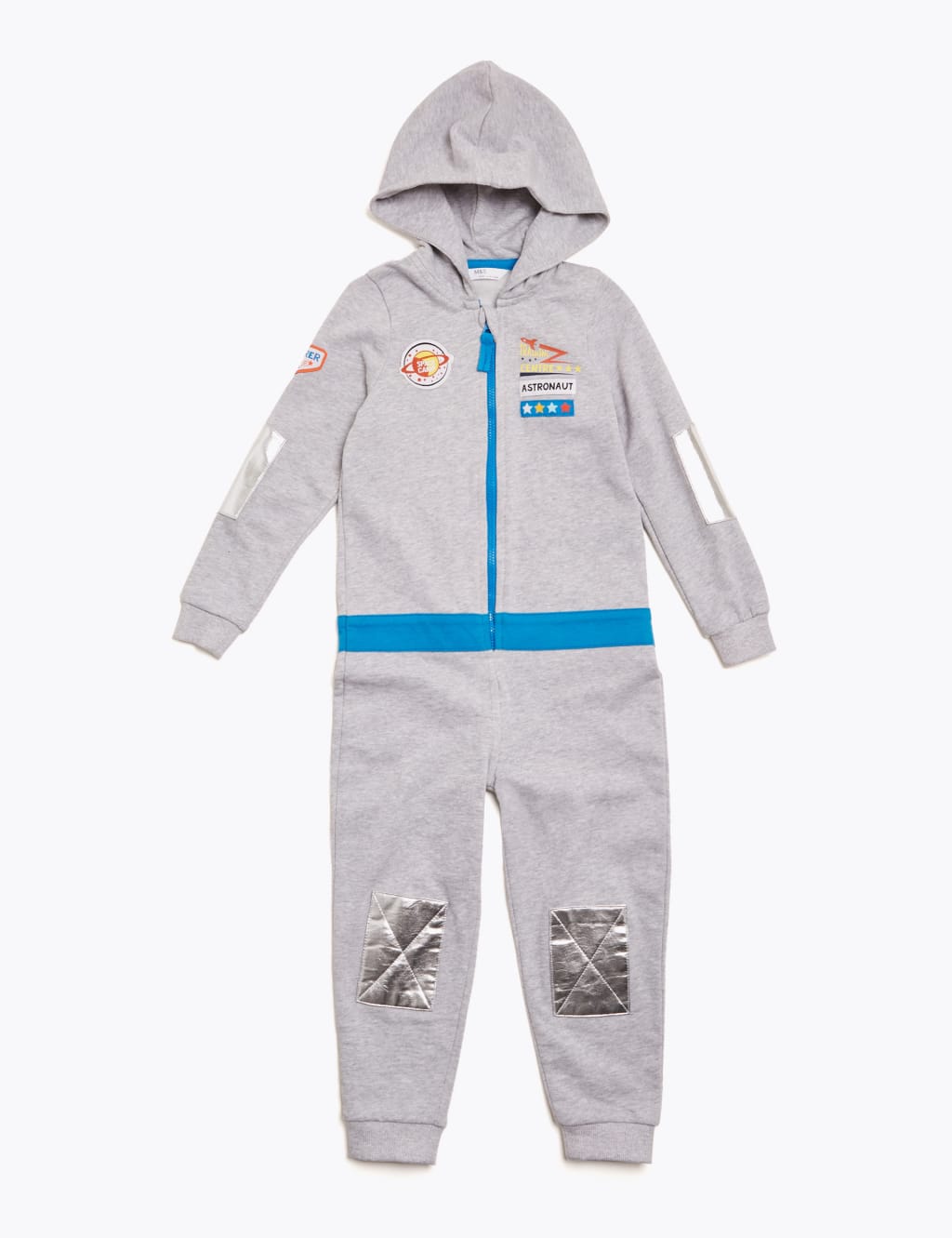 Pure Cotton Hooded Astronaut Onesie 1 7 Yrs M S