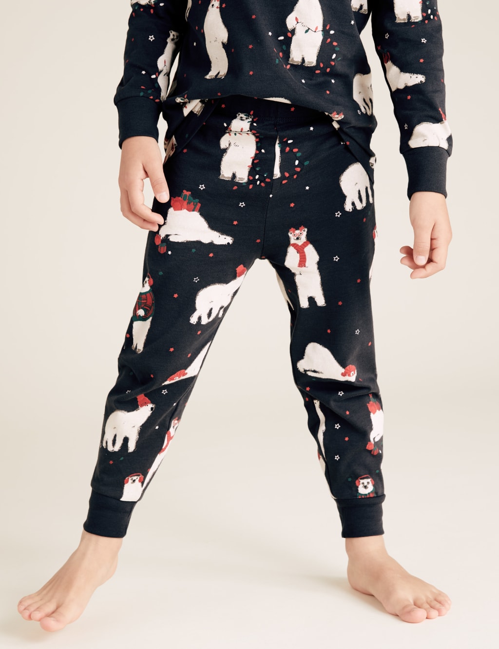 Kid s Family Polar Bear Pyjama Set 1 16 Yrs M S