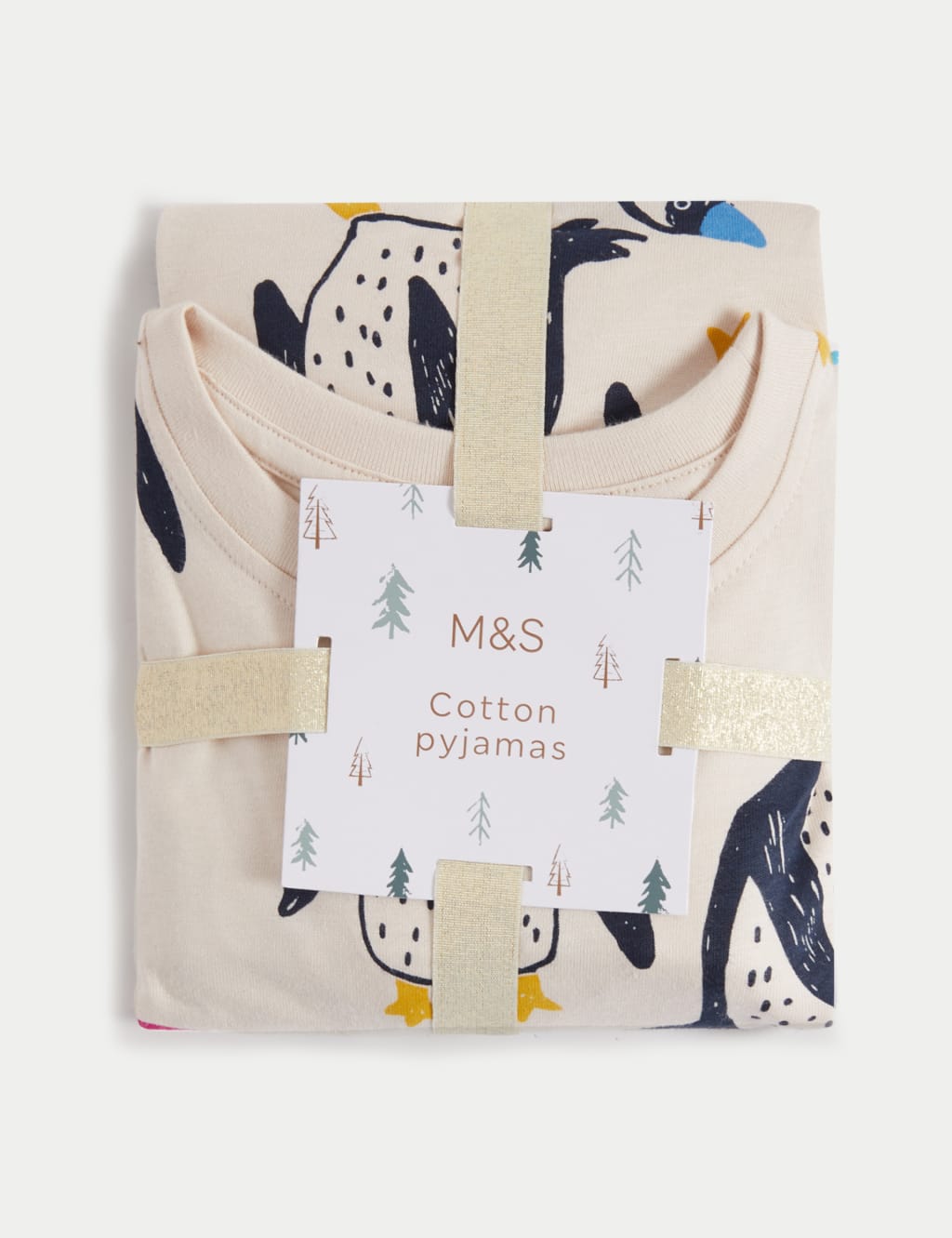 Pure Cotton Penguin Pyjamas 1 8 Yrs M S Collection M S