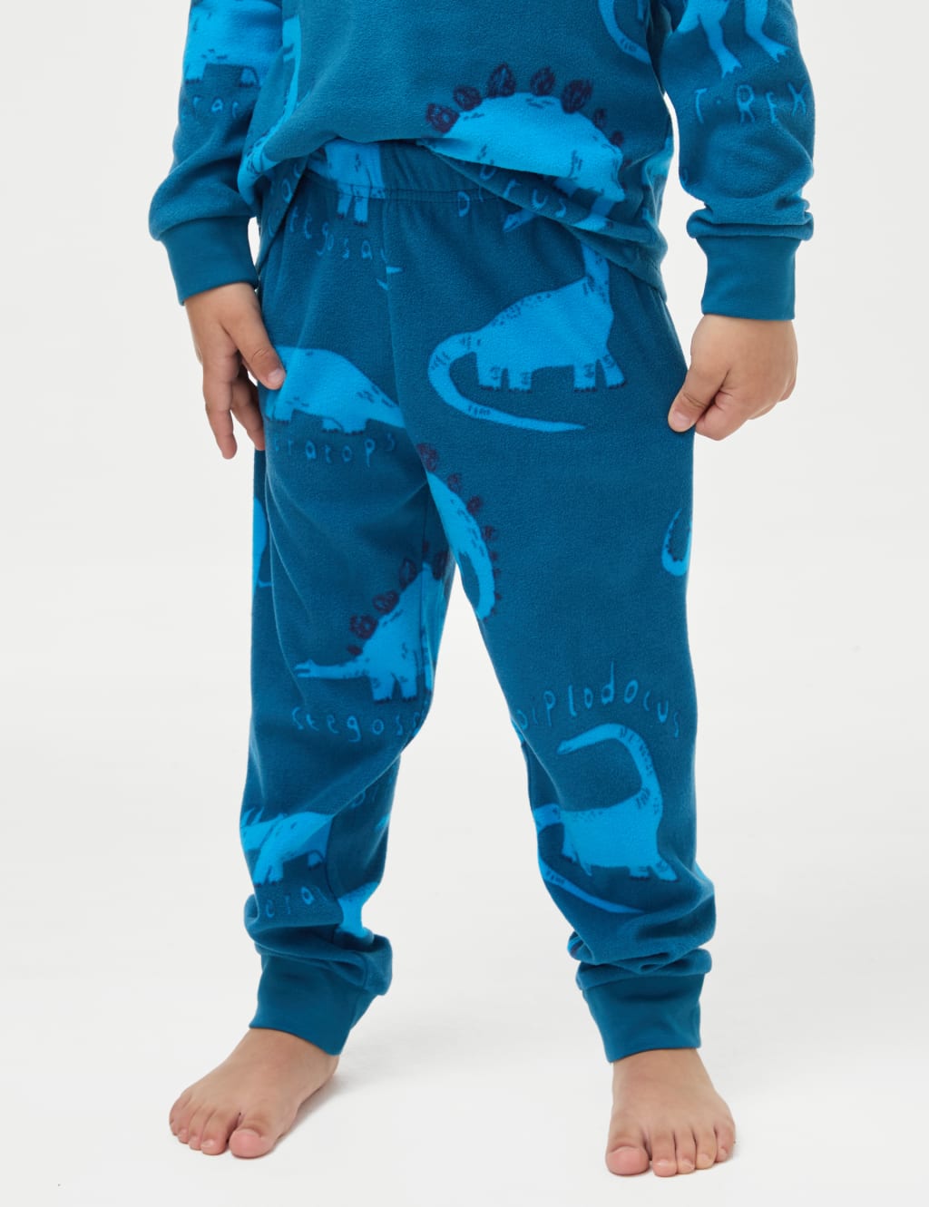 Fleece Dinosaur Pyjamas 1 8 Yrs M S Collection M S
