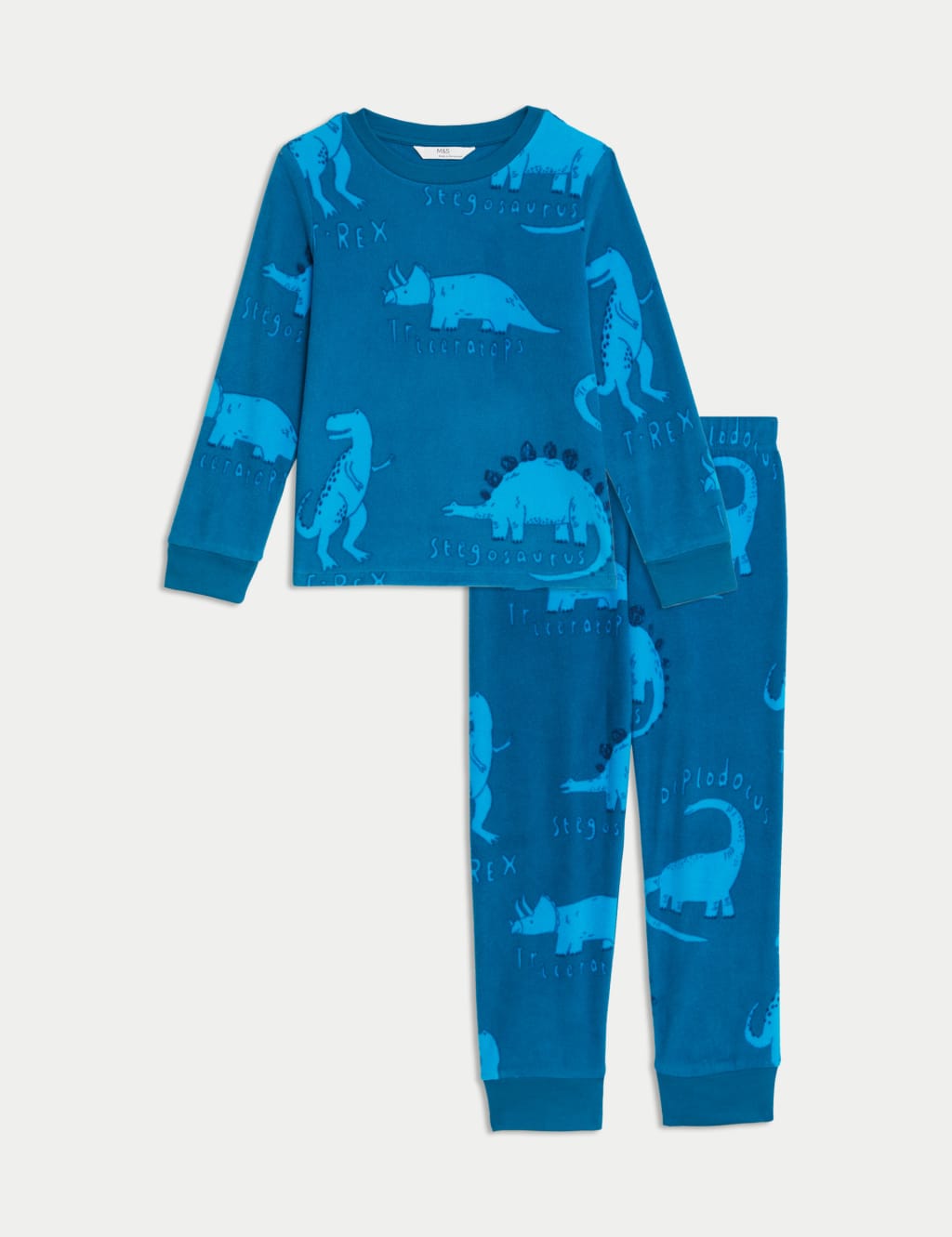 Fleece Dinosaur Pyjamas 1 8 Yrs M S Collection M S