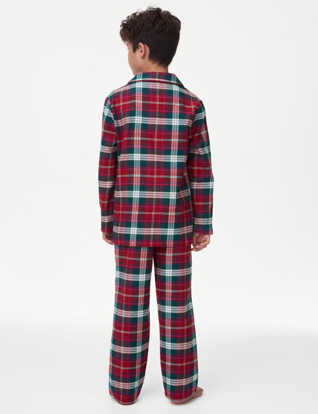 Kids Checked Family Christmas Pyjama Set 1 16 Yrs M S Collection M S