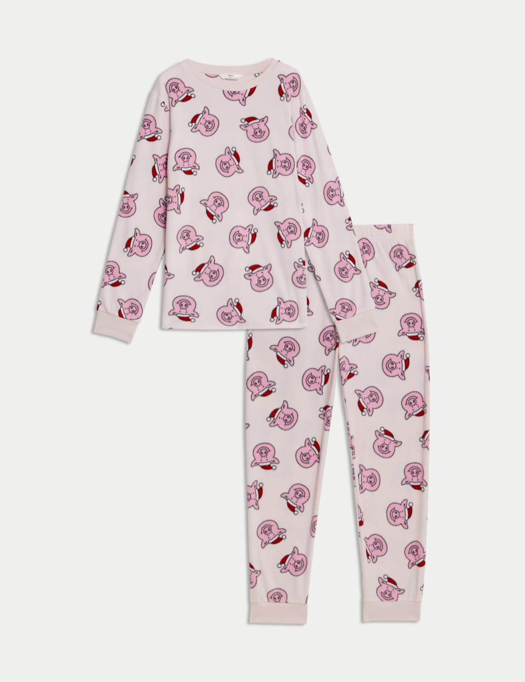 Christmas Fleece Percy Pig™ Pyjamas (1-16 Yrs) 2 of 5