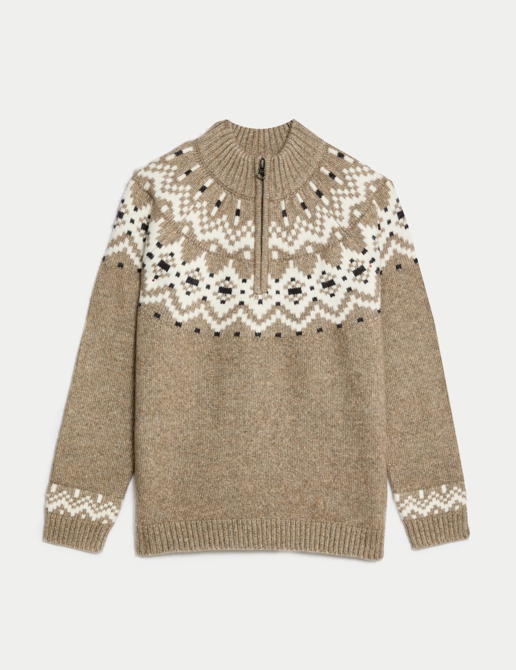 Half zip christmas jumper outlet