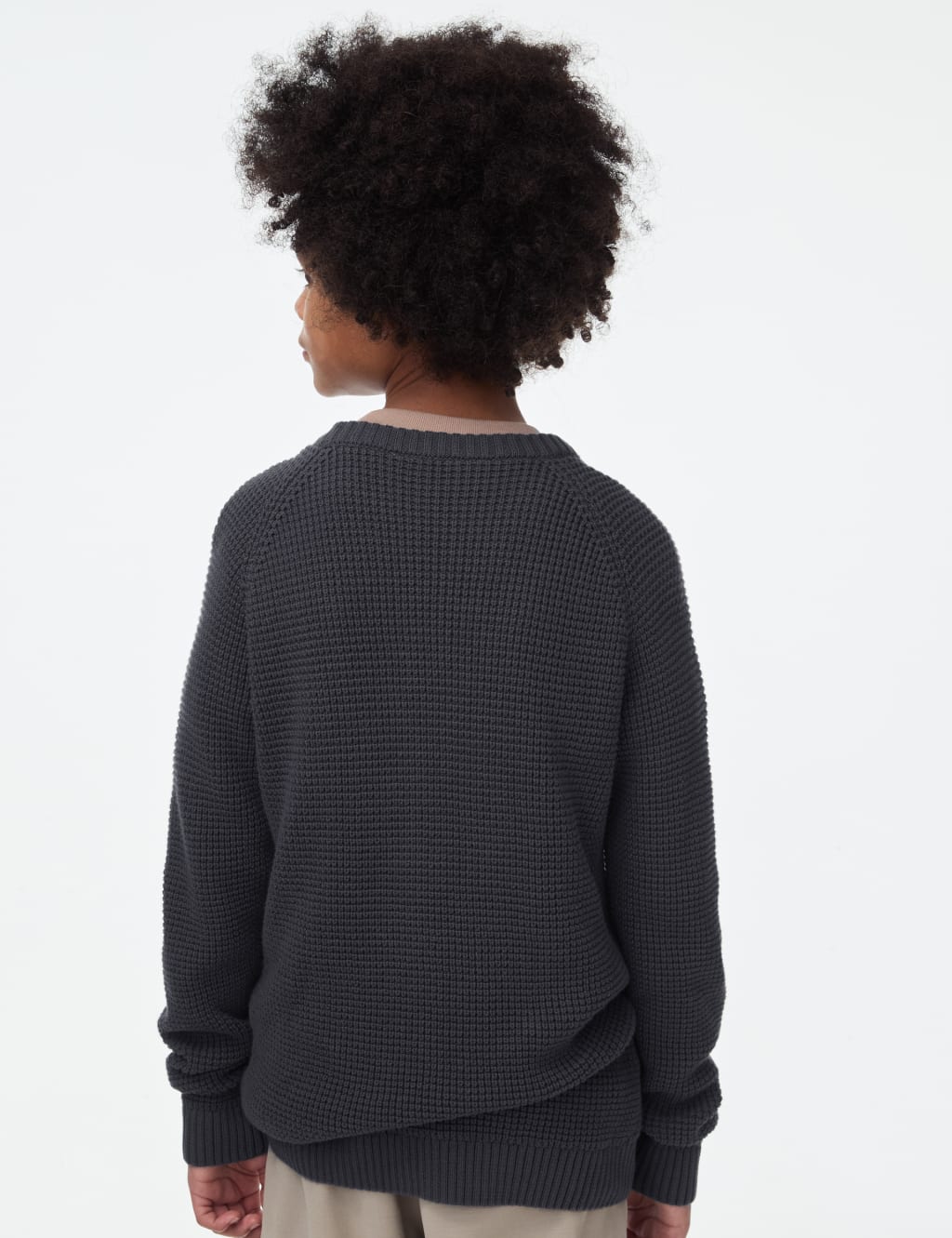 Pure Cotton Waffle Knit Jumper 2 16 Yrs