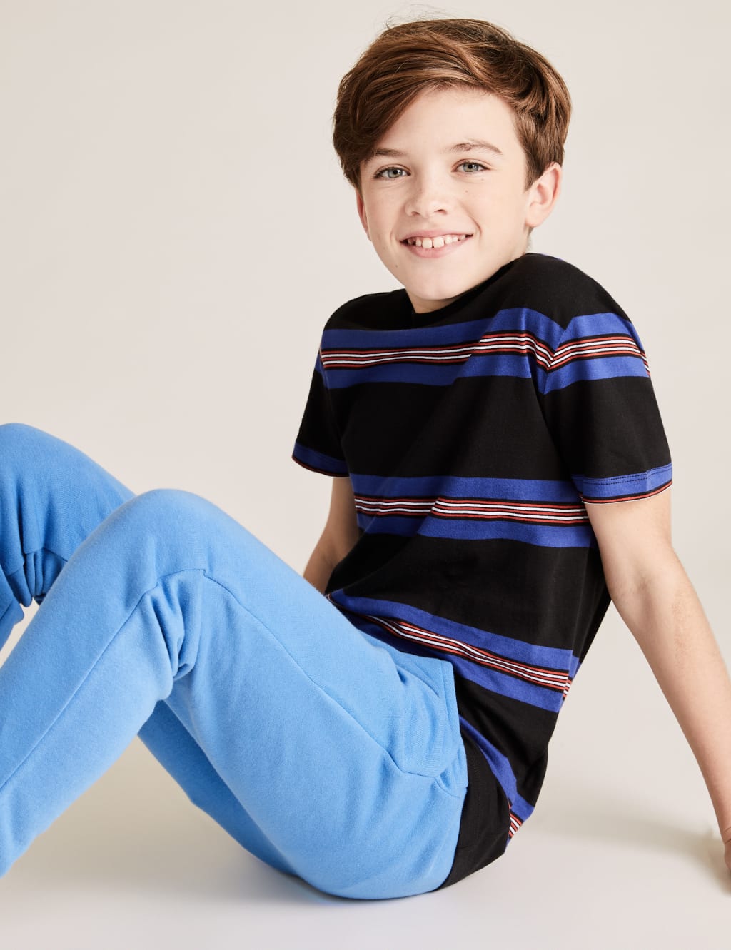 Organic Cotton Stripe T-Shirt (6-14 Yrs) 1 of 4