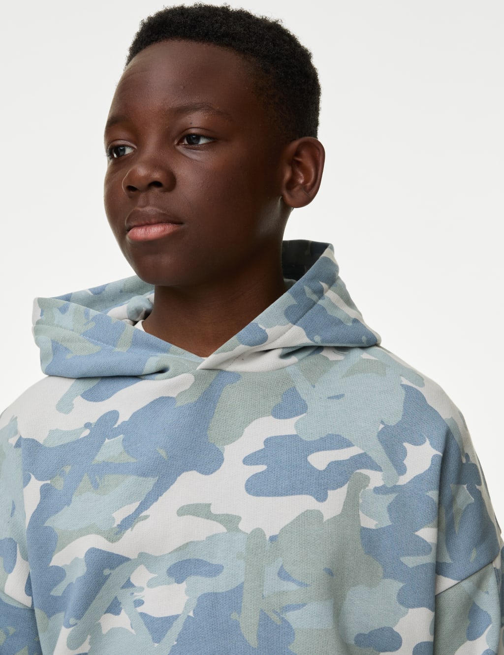 Cotton Rich Camouflage Hoodie 6 16 Yrs