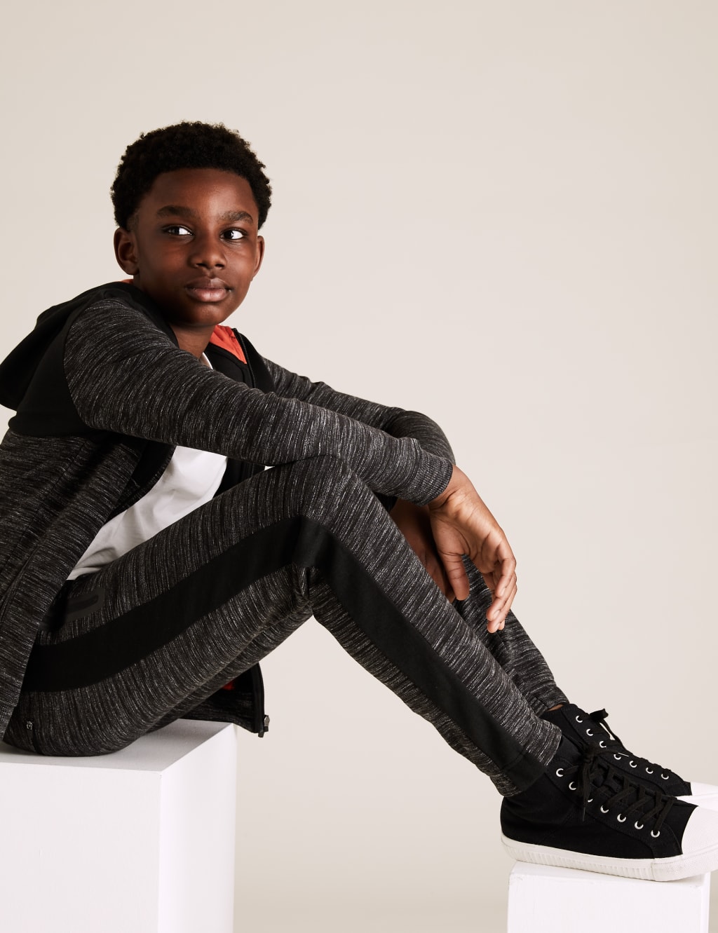 Cotton Space Dyed Joggers (6-16 Yrs) 1 of 5
