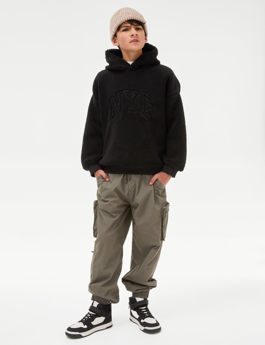Topshop borg hoodie new arrivals