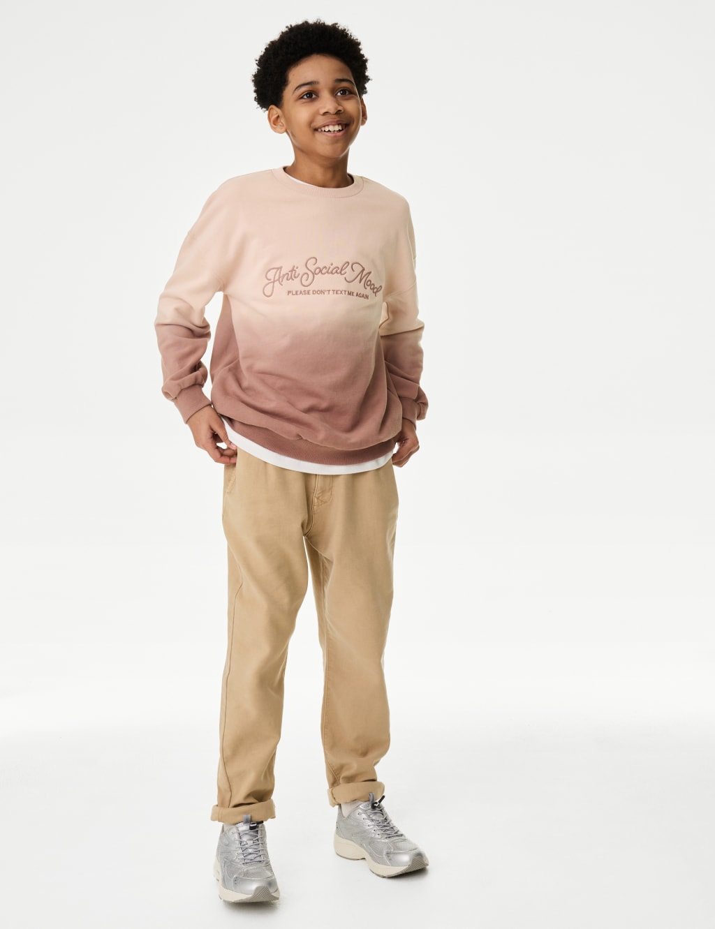 Cotton Rich Ombre Graphic Sweatshirt (6-16 Yrs) 3 of 6