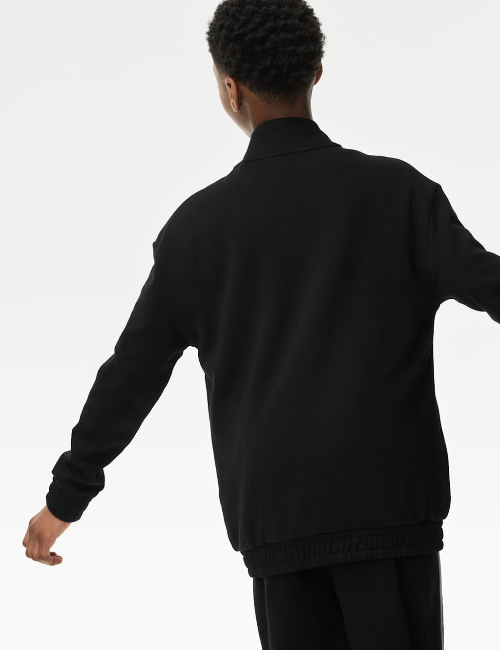 Cotton Rich Zip Through Track Sweatshirt (6-16 Yrs) 4 of 5