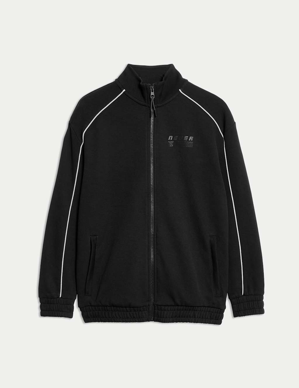 Cotton Rich Zip Through Track Sweatshirt (6-16 Yrs) 2 of 5