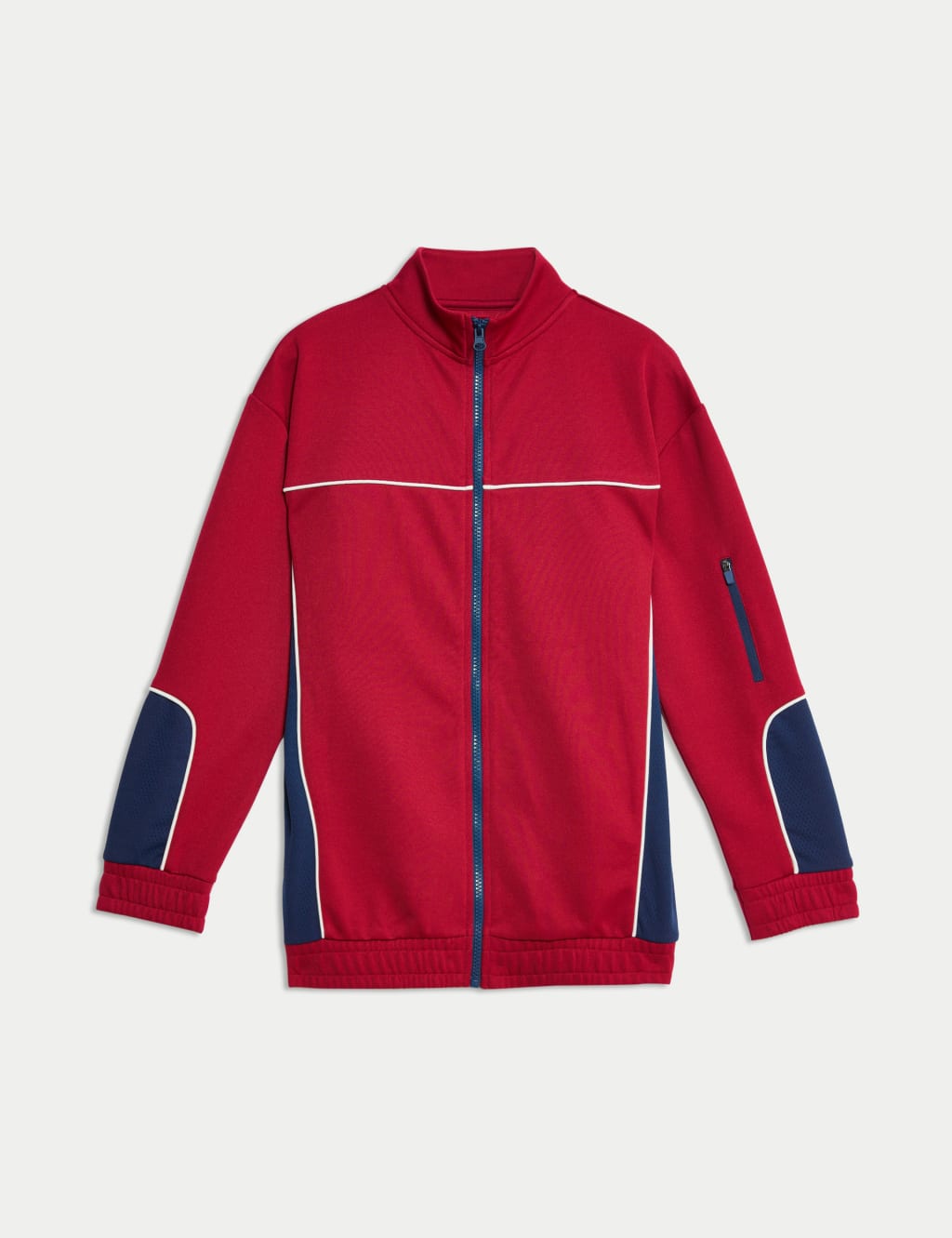Zip Colour Block Sports Sweatshirt (6-16 Yrs) 2 of 4
