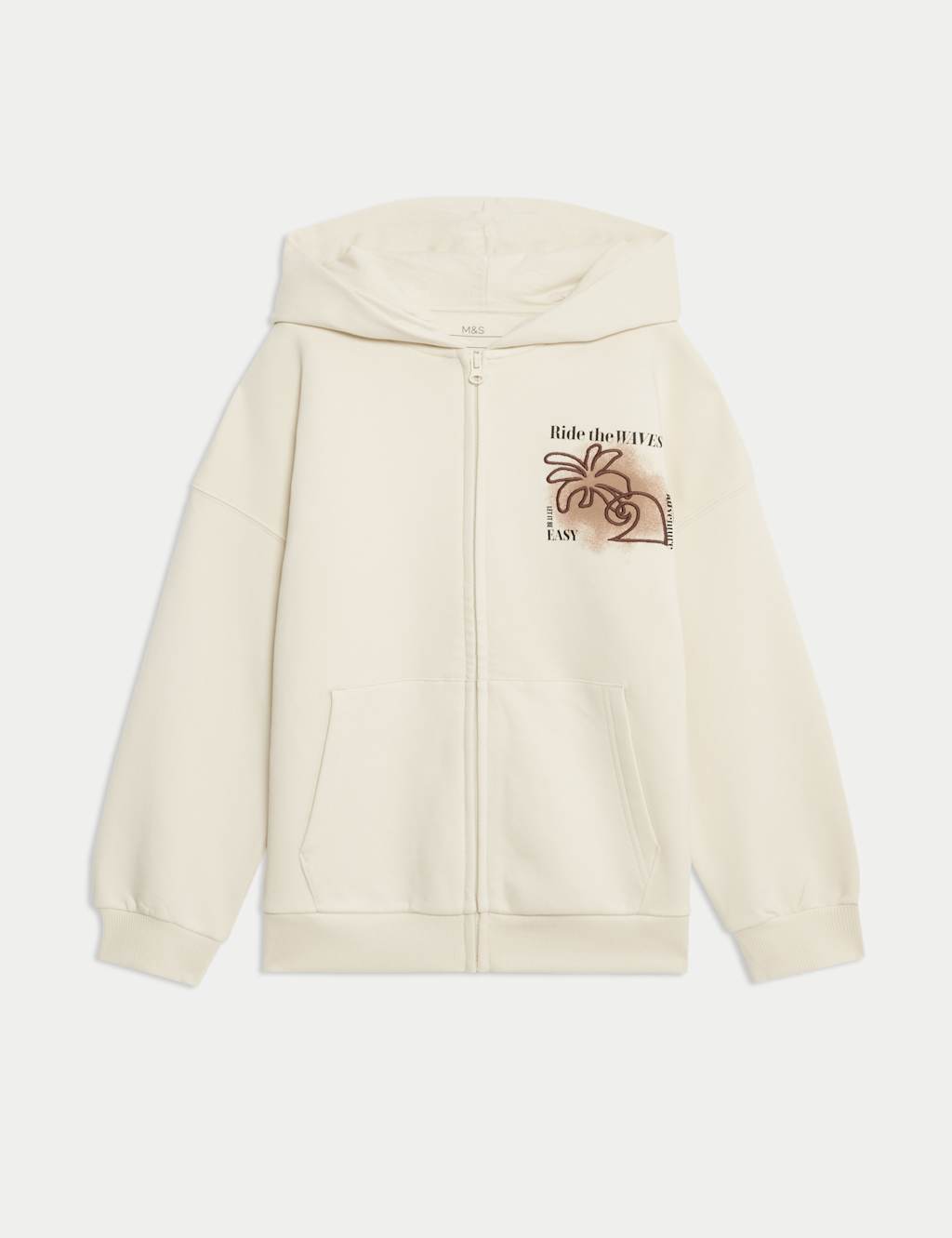 Cotton Rich Printed Zip Hoodie (6-16 Yrs) 2 of 7