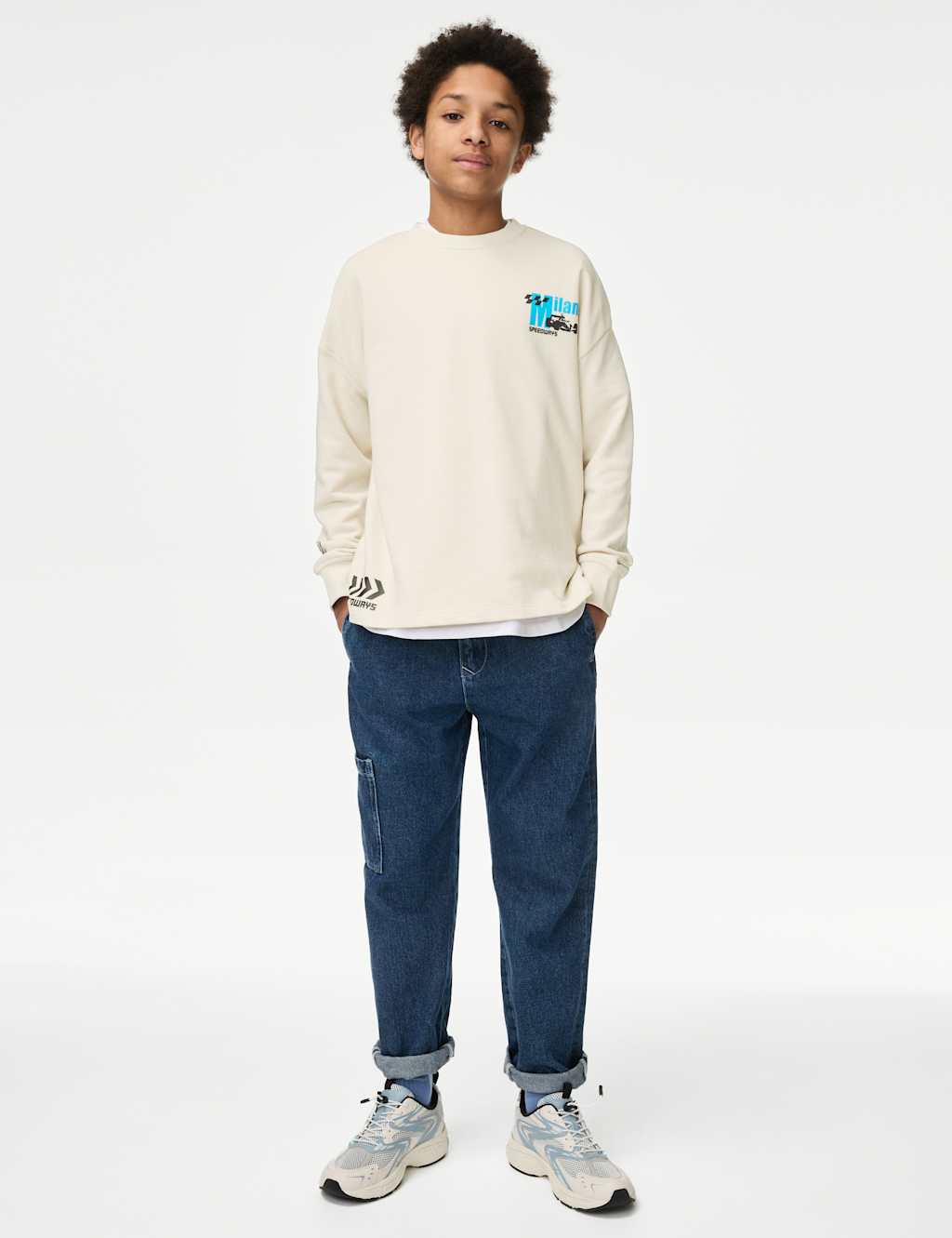 Cotton Rich Racing Graphic Long Sleeve Top (2-16 Yrs) 3 of 6