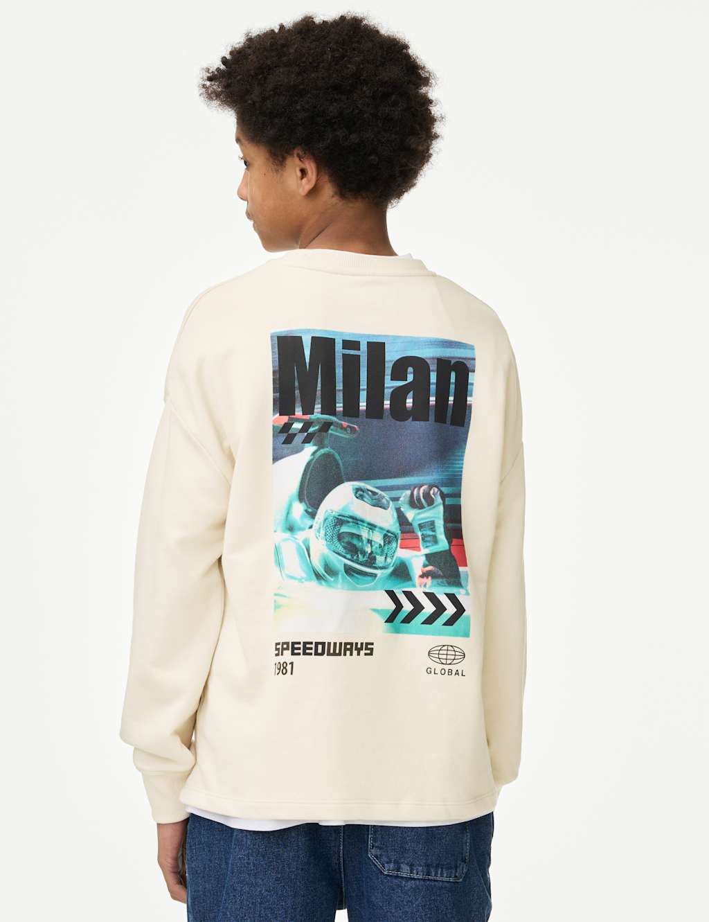 Cotton Rich Racing Graphic Long Sleeve Top (2-16 Yrs) 5 of 6