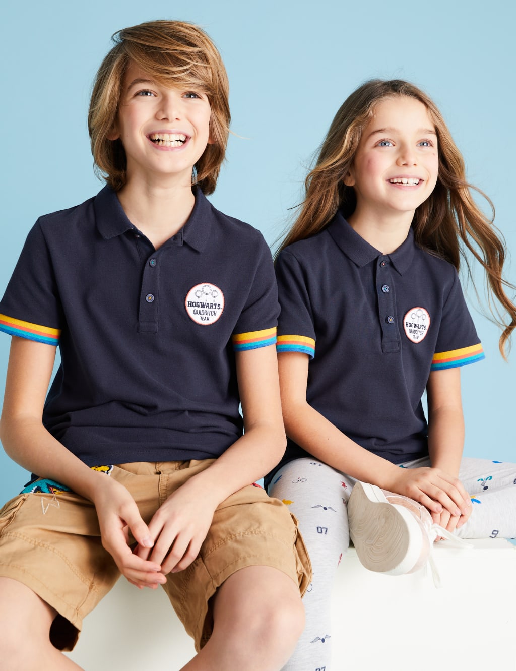 Harry Potter™ Pure Cotton Polo Shirt (6-16 Yrs) 1 of 7
