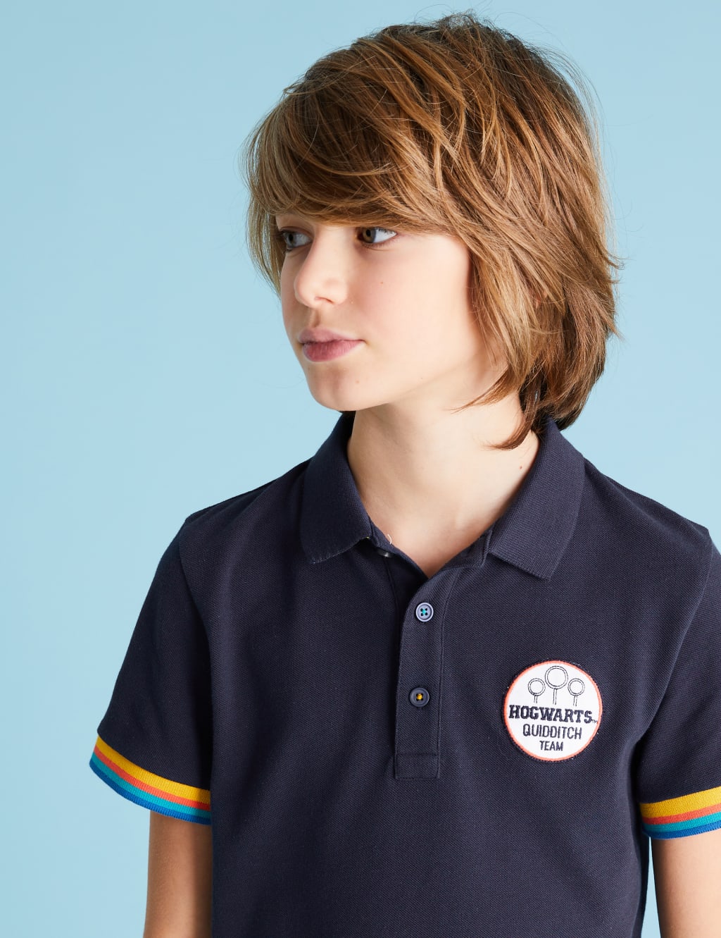 Harry Potter™ Pure Cotton Polo Shirt (6-16 Yrs) 4 of 7
